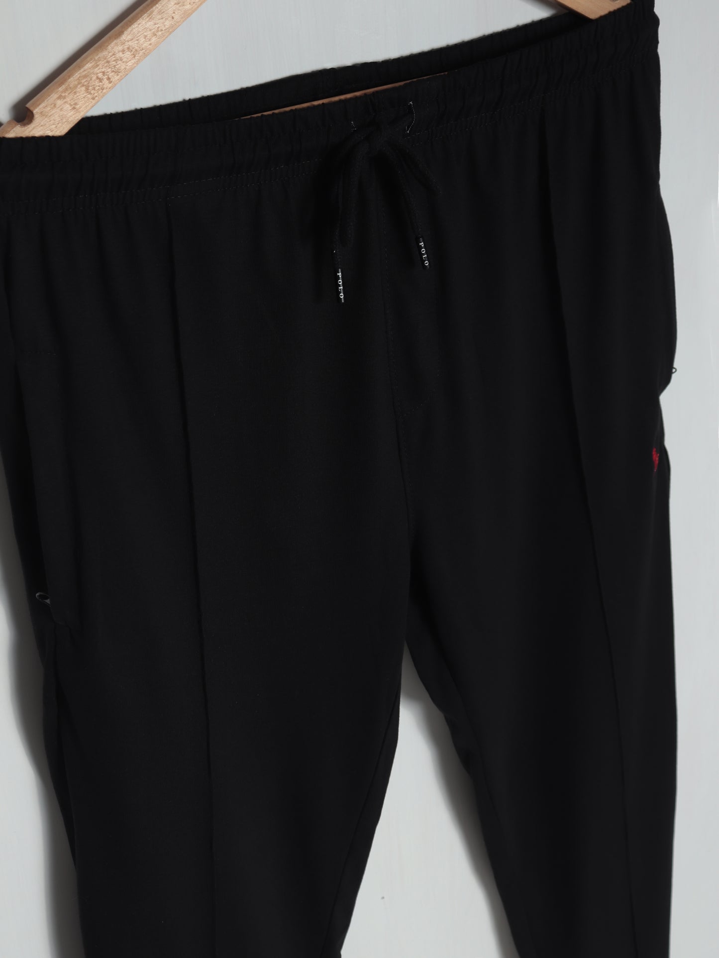 TR341- PRL STRIPE RELAX FIT PREMIUM COTTON TROUSER "BLACK"
