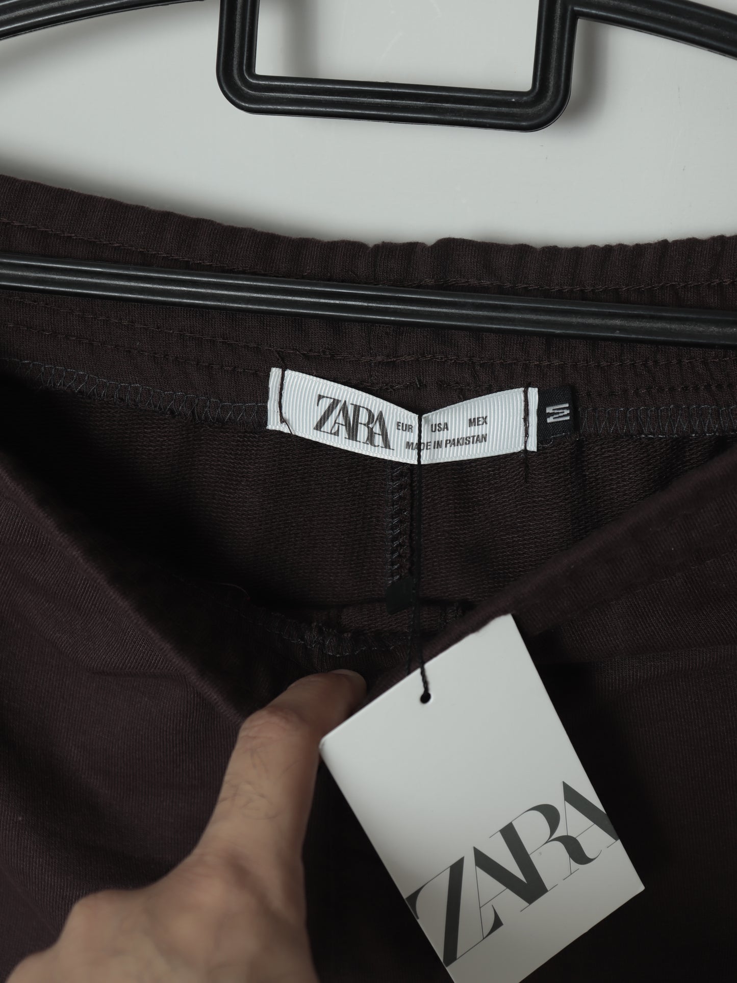 TR339- ZRA FRONT STRIPE 3 POCKET COTTON TROUSER "DARK BROWN"