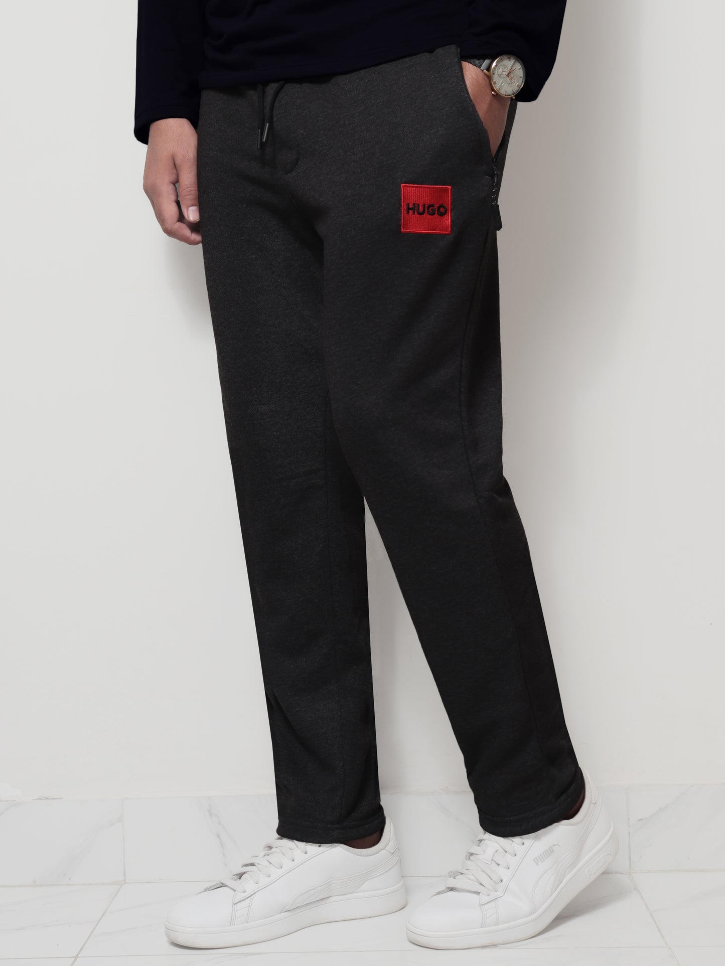 TR327- HGO COTTON PREMIUM TROUSER "CHARCOAL"