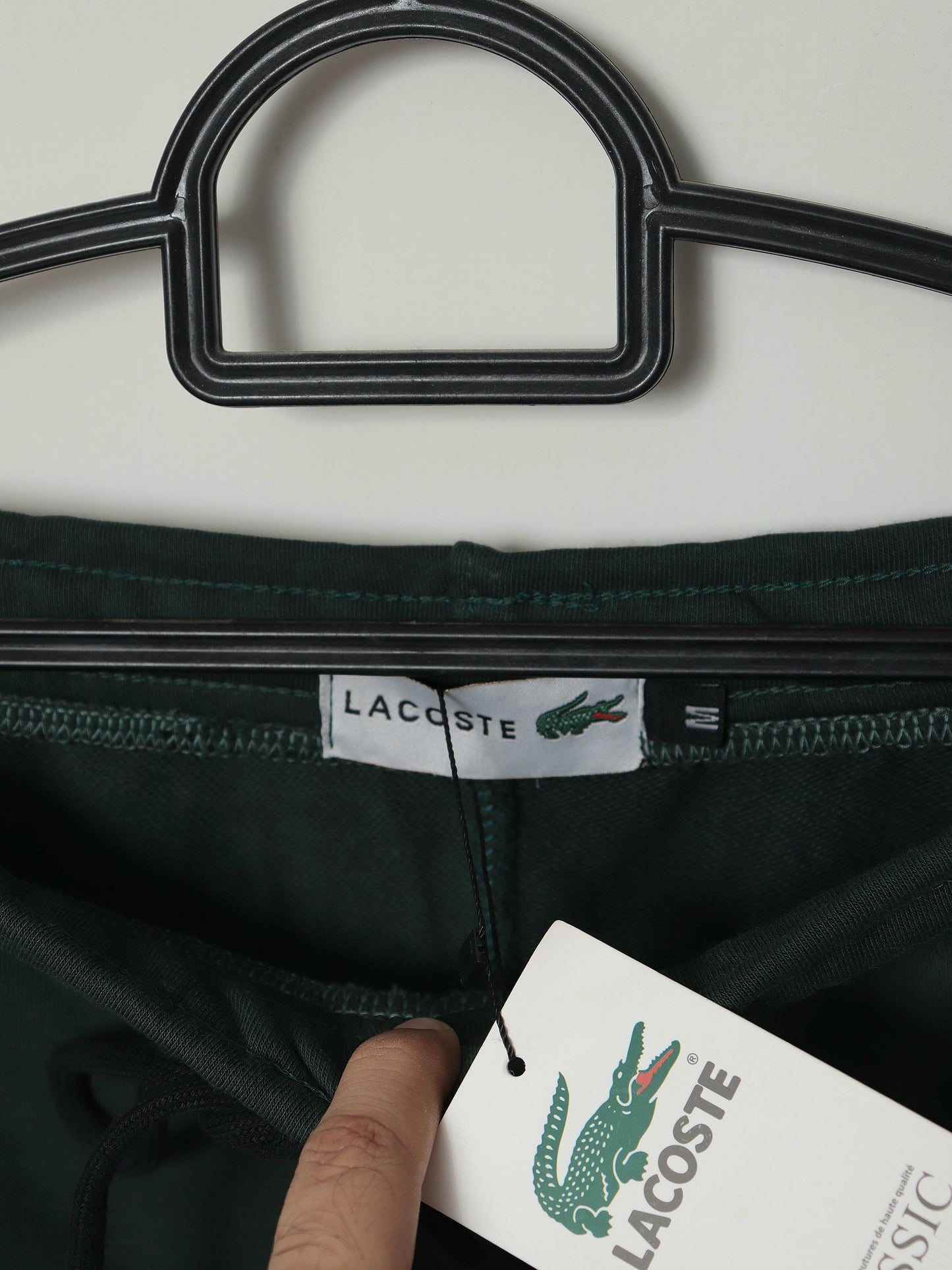 TR328-P- LCSTE 100% COTTON TERRY PIPING TROUSER "DARK GREEN"