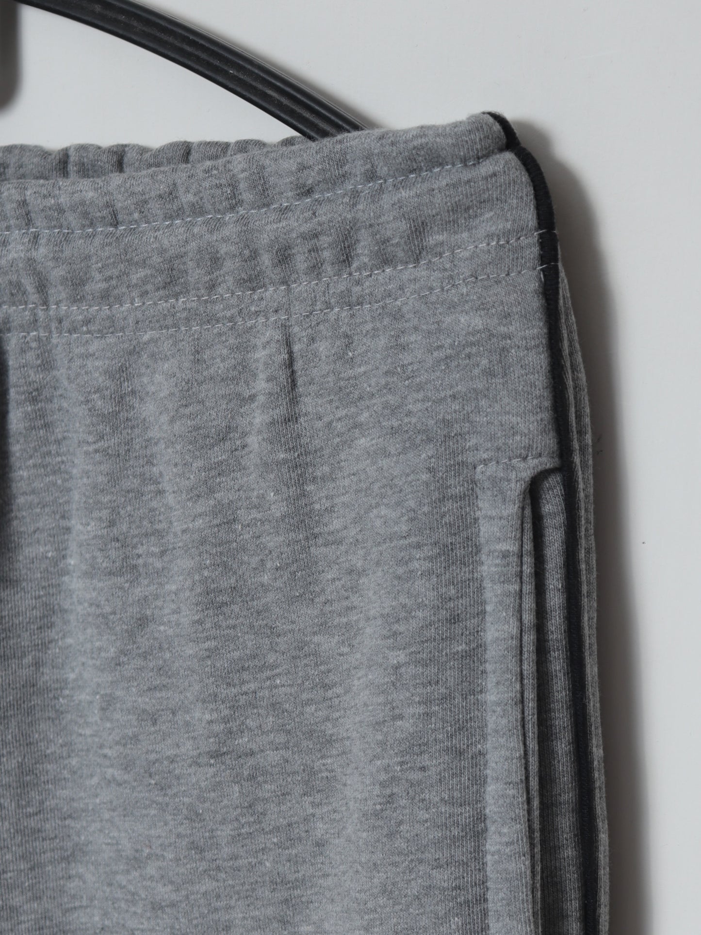 TR328-P- LCSTE 100% COTTON TERRY PIPING TROUSER "MID GREY"