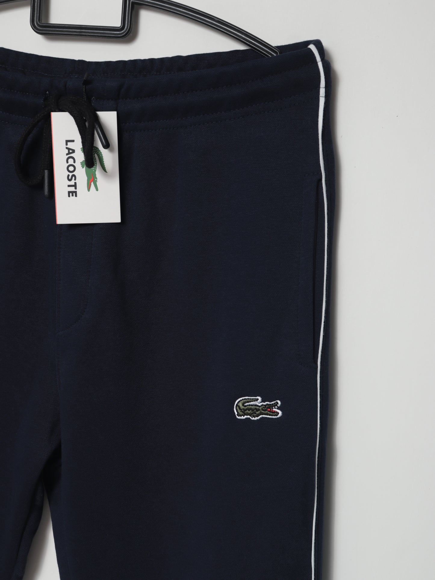 TR328-P- LCSTE 100% COTTON TERRY PIPING TROUSER "NAVY"