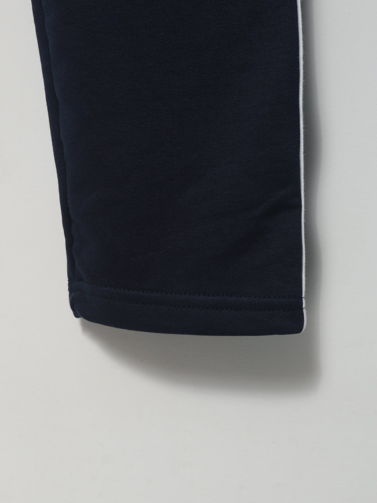 TR328-P- LCSTE 100% COTTON TERRY PIPING TROUSER "NAVY"