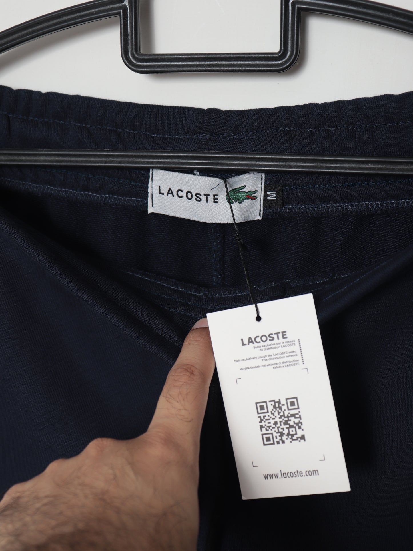 TR328-P- LCSTE 100% COTTON TERRY PIPING TROUSER "NAVY"