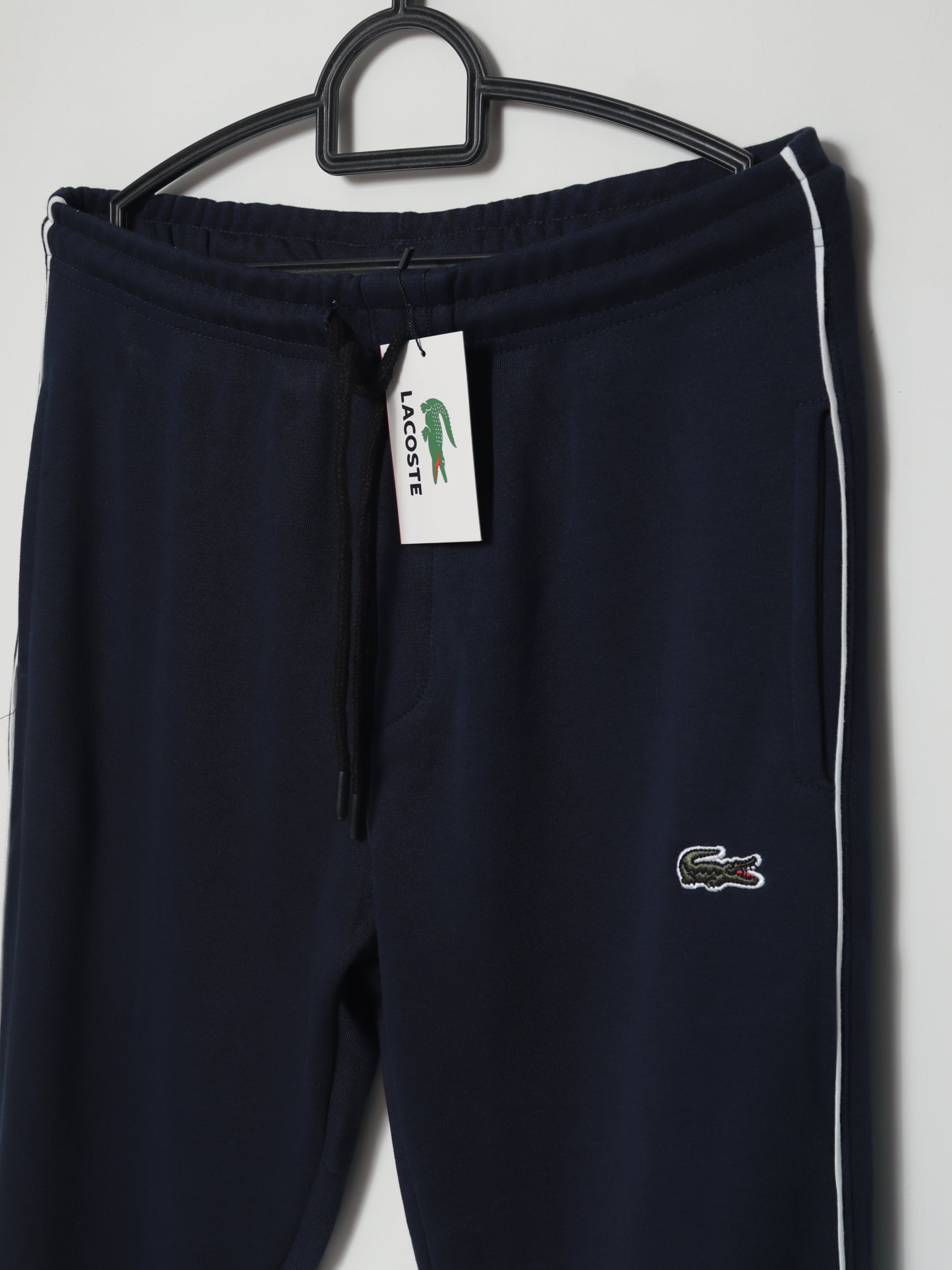 TR328-P- LCSTE 100% COTTON TERRY PIPING TROUSER "NAVY"