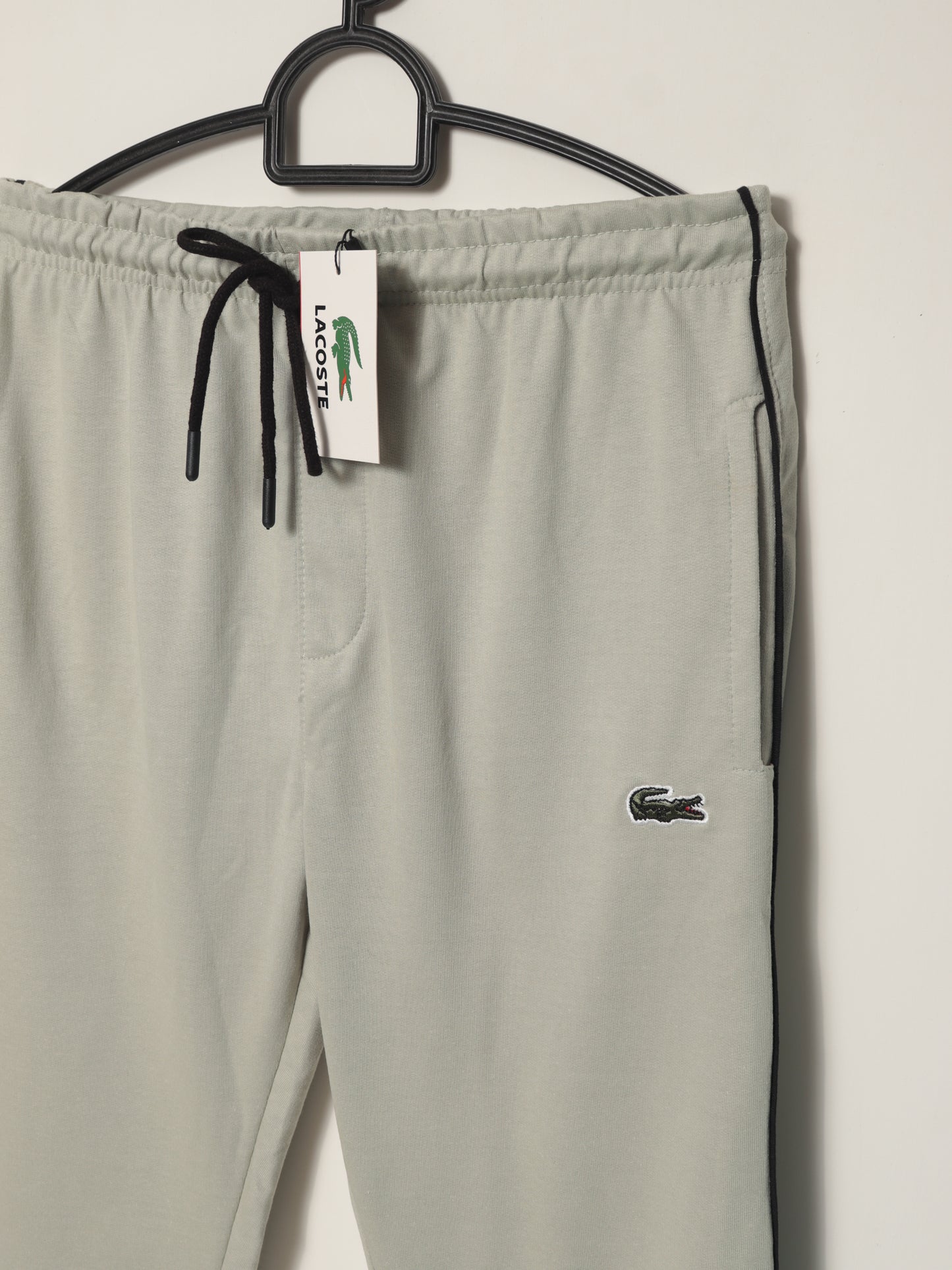 TR328-P- LCSTE 100% COTTON TERRY PIPING TROUSER "KHAKI"