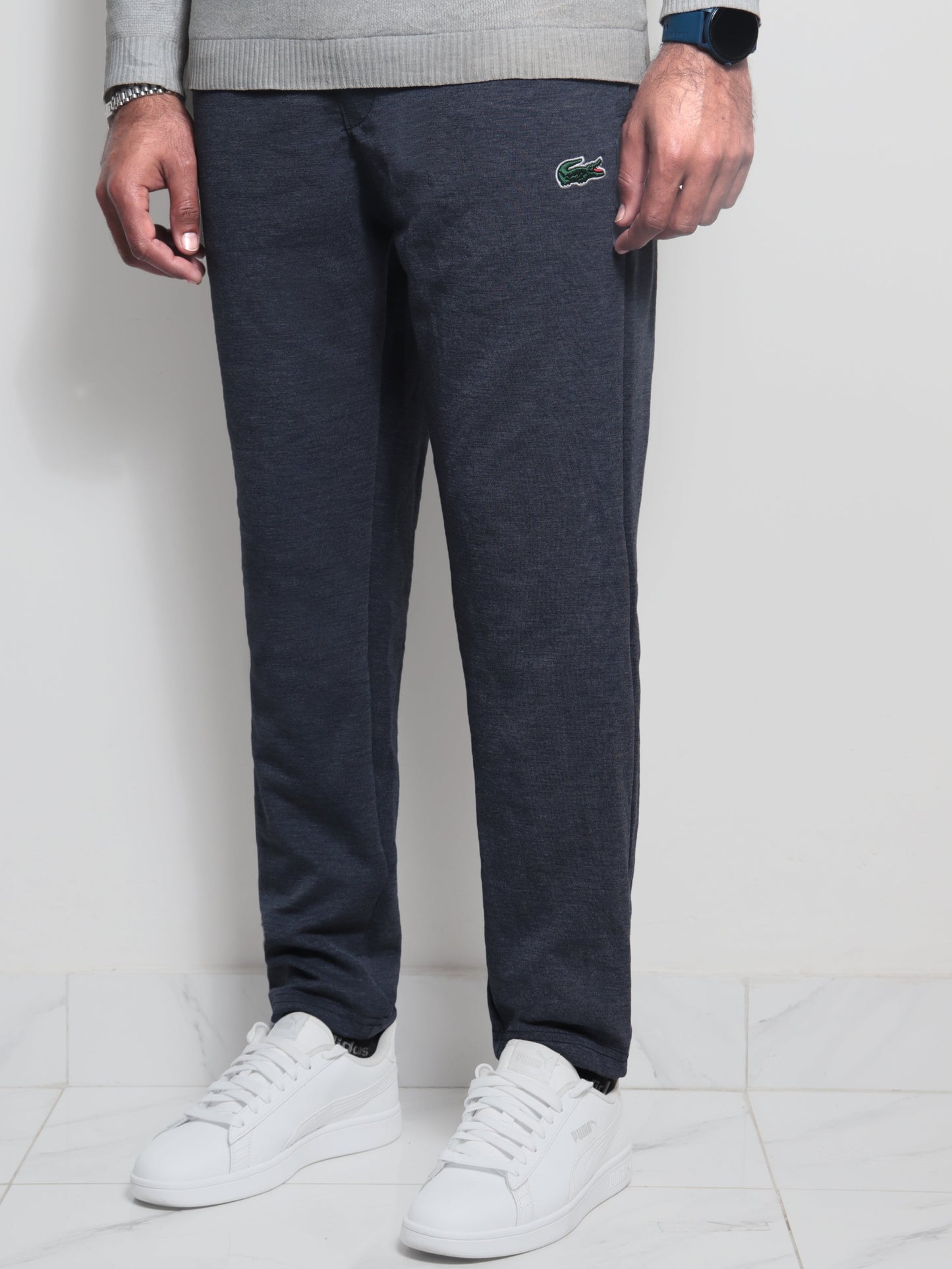 TR328- LCSTE COTTON PREMIUM TROUSER "Texture Navy"