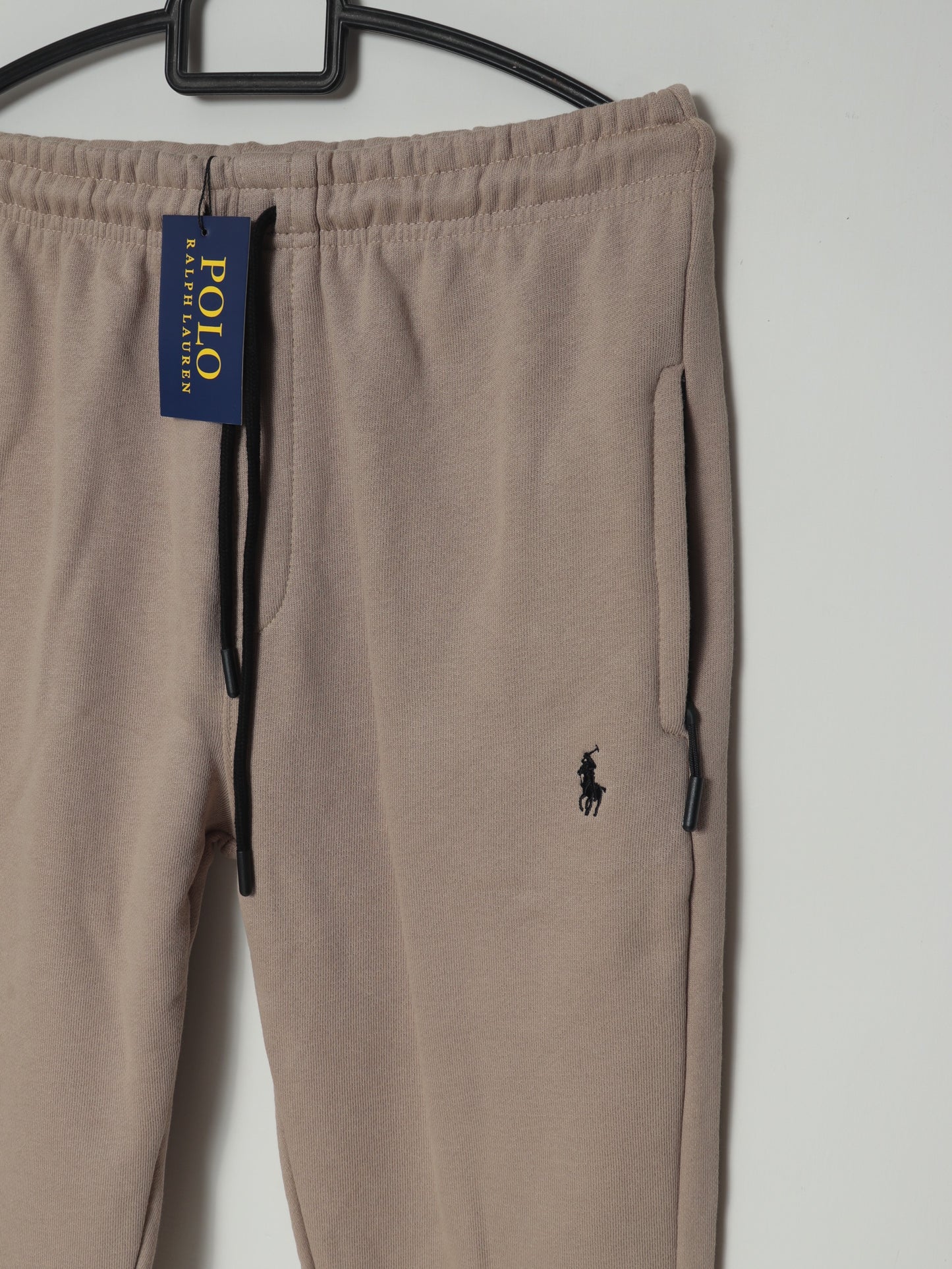 TR329-B- PRLN COTTON TERRY BACK POCKET TROUSER "BROWN"