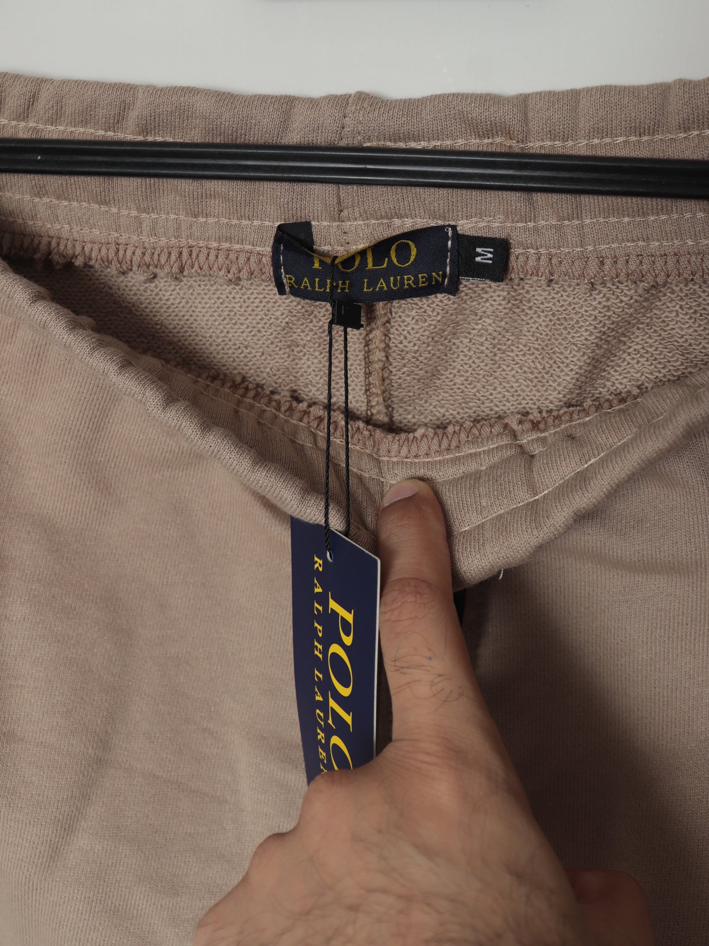 TR329-B- PRLN COTTON TERRY BACK POCKET TROUSER "BROWN"