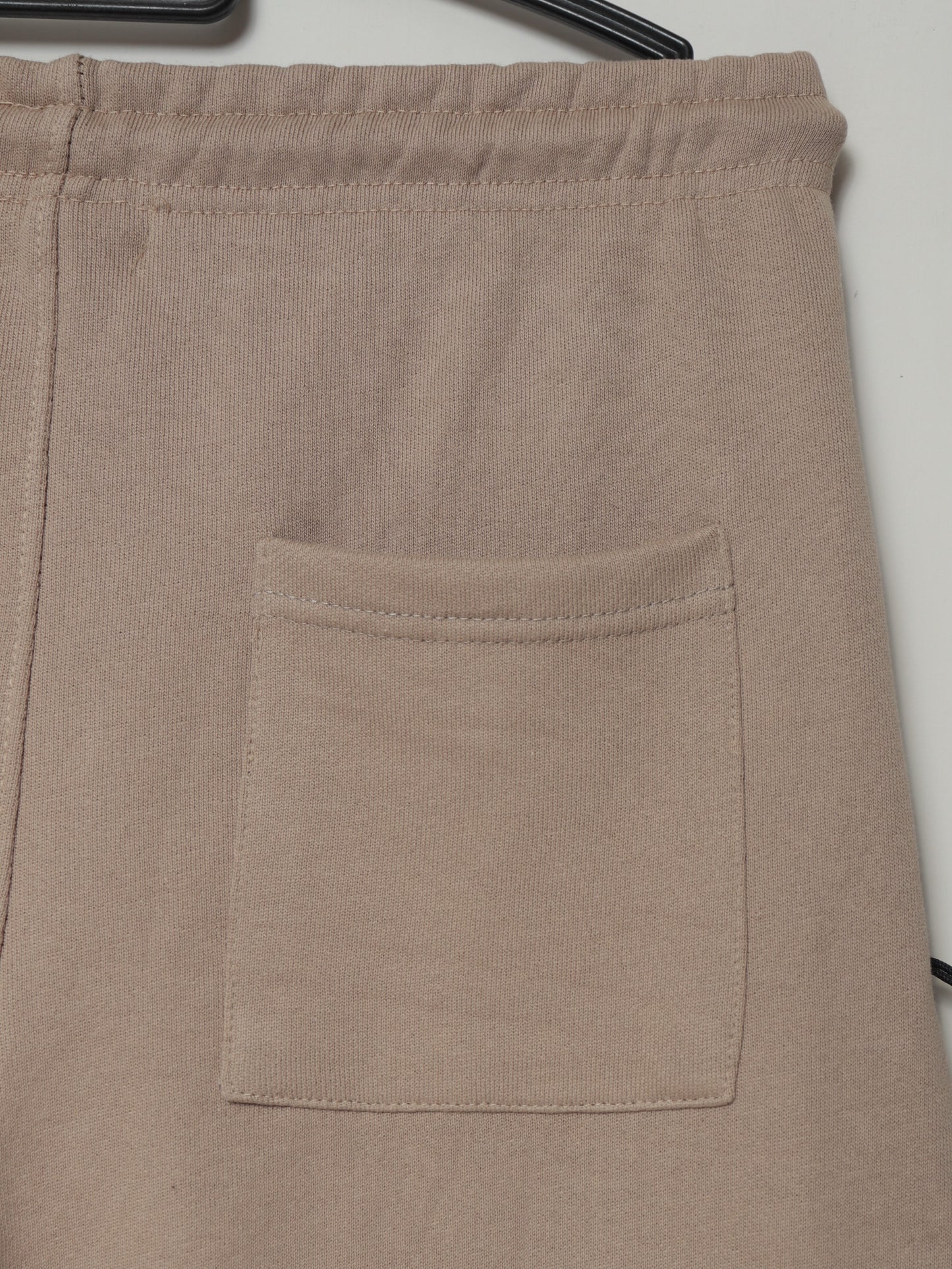 TR329-B- PRLN COTTON TERRY BACK POCKET TROUSER "BROWN"