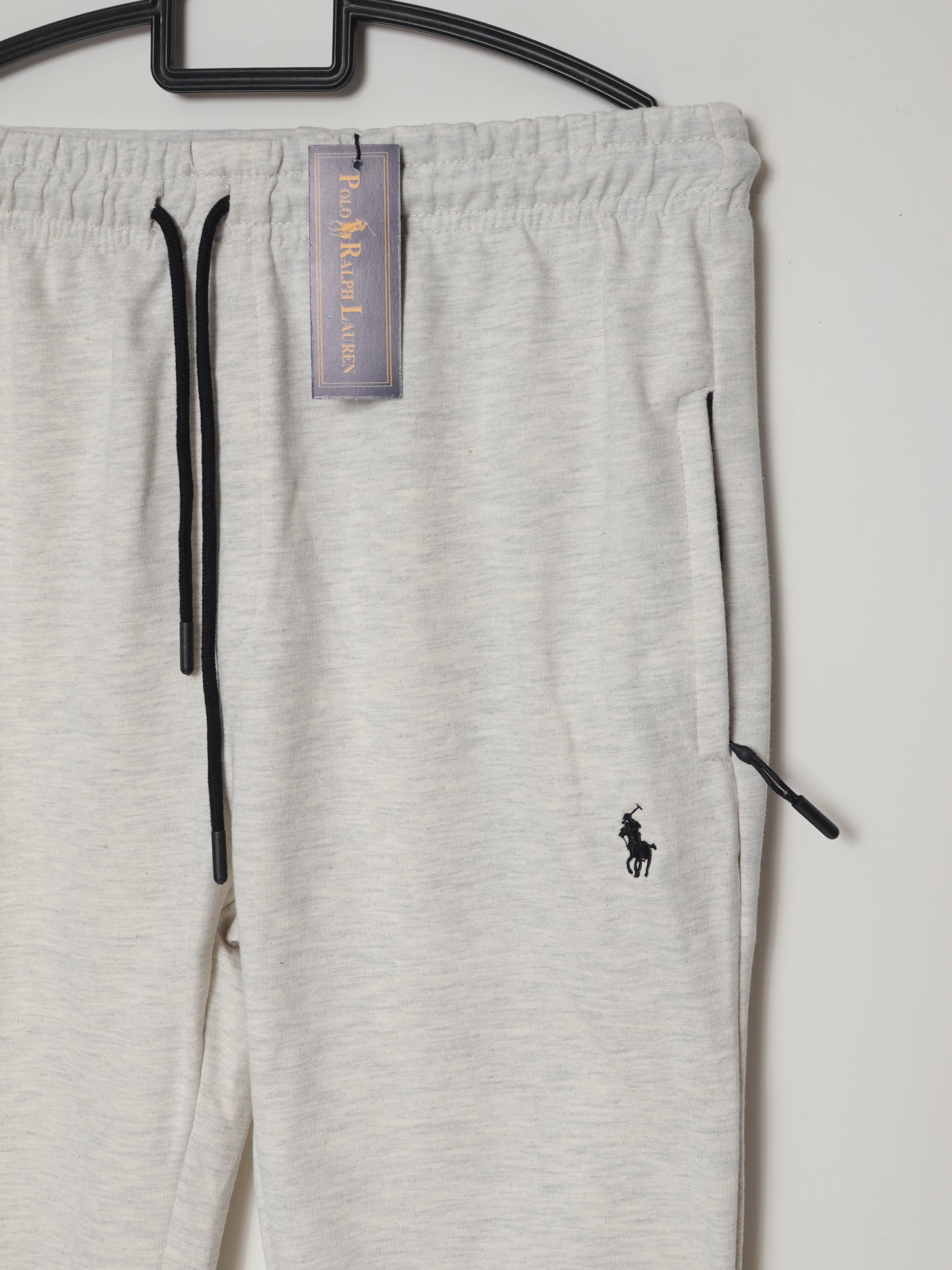 TR329-B- PRLN COTTON TERRY BACK POCKET TROUSER "HEATHER GREY"