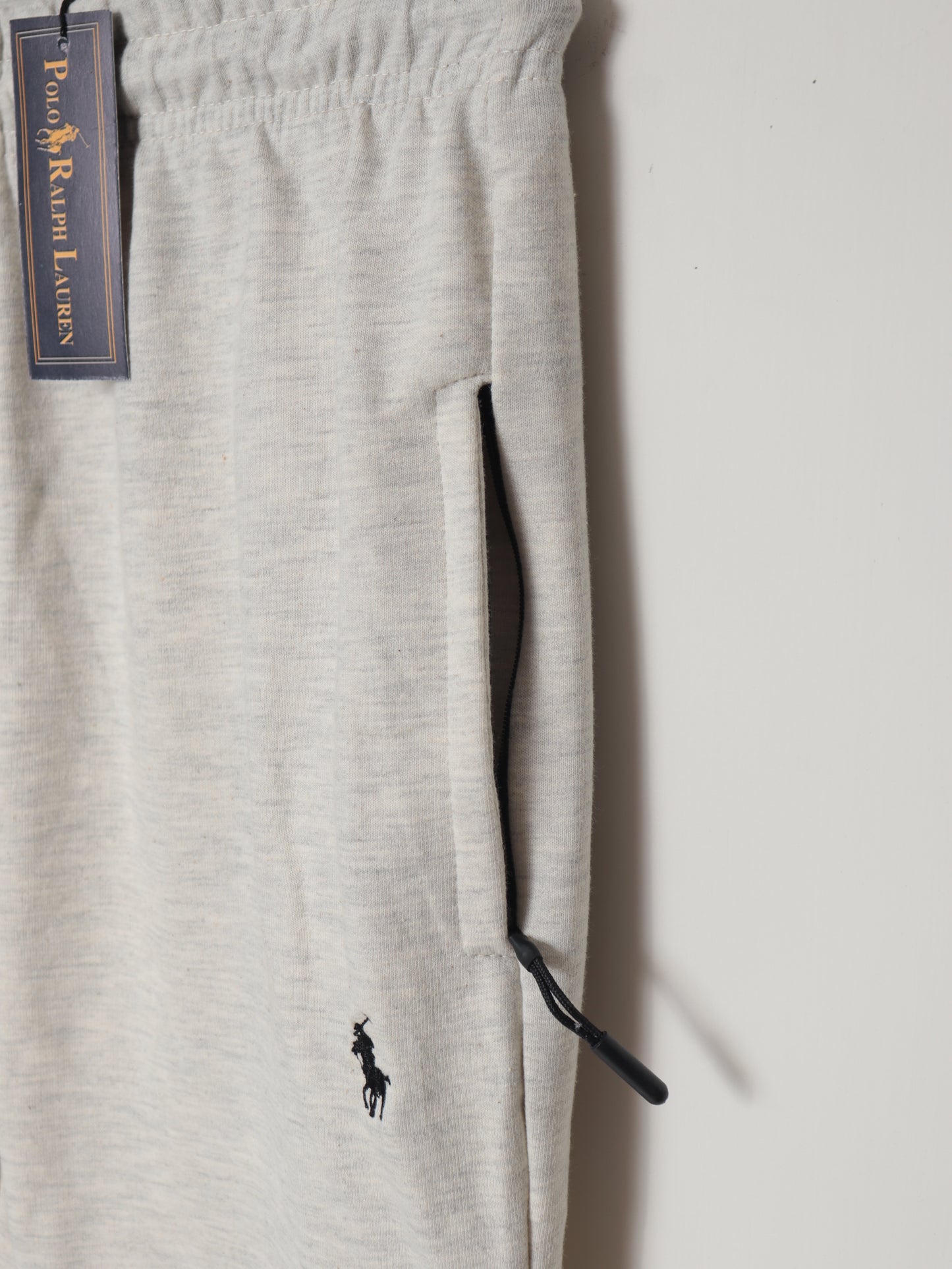 TR329-B- PRLN COTTON TERRY BACK POCKET TROUSER "HEATHER GREY"