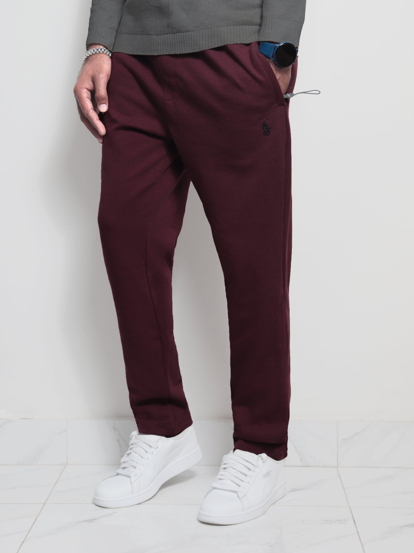 TR329- PRLN COTTON PREMIUM TROUSER "MAROON"