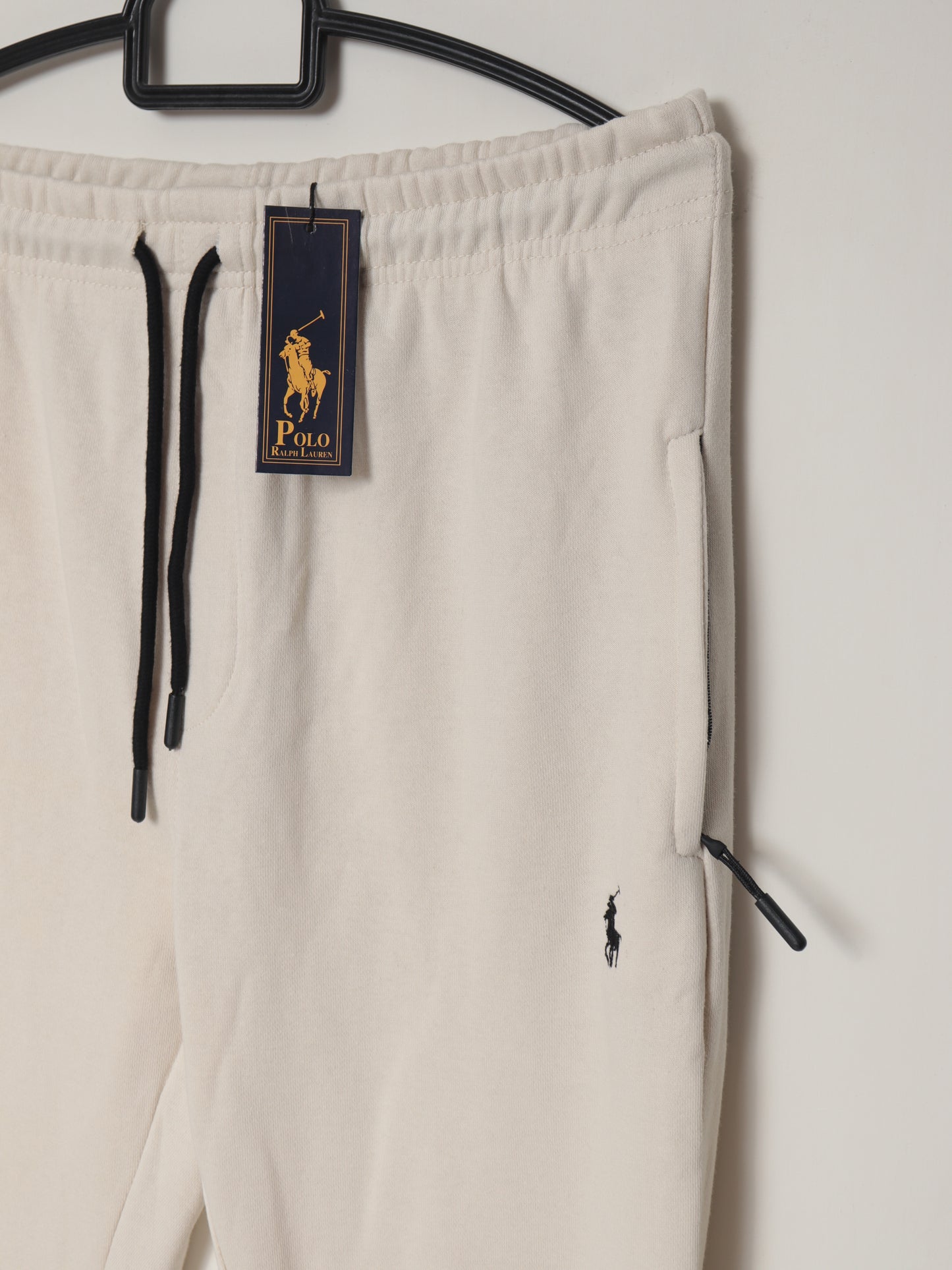 TR329-B- PRLN COTTON TERRY BACK POCKET TROUSER "VANILLA WHITE"