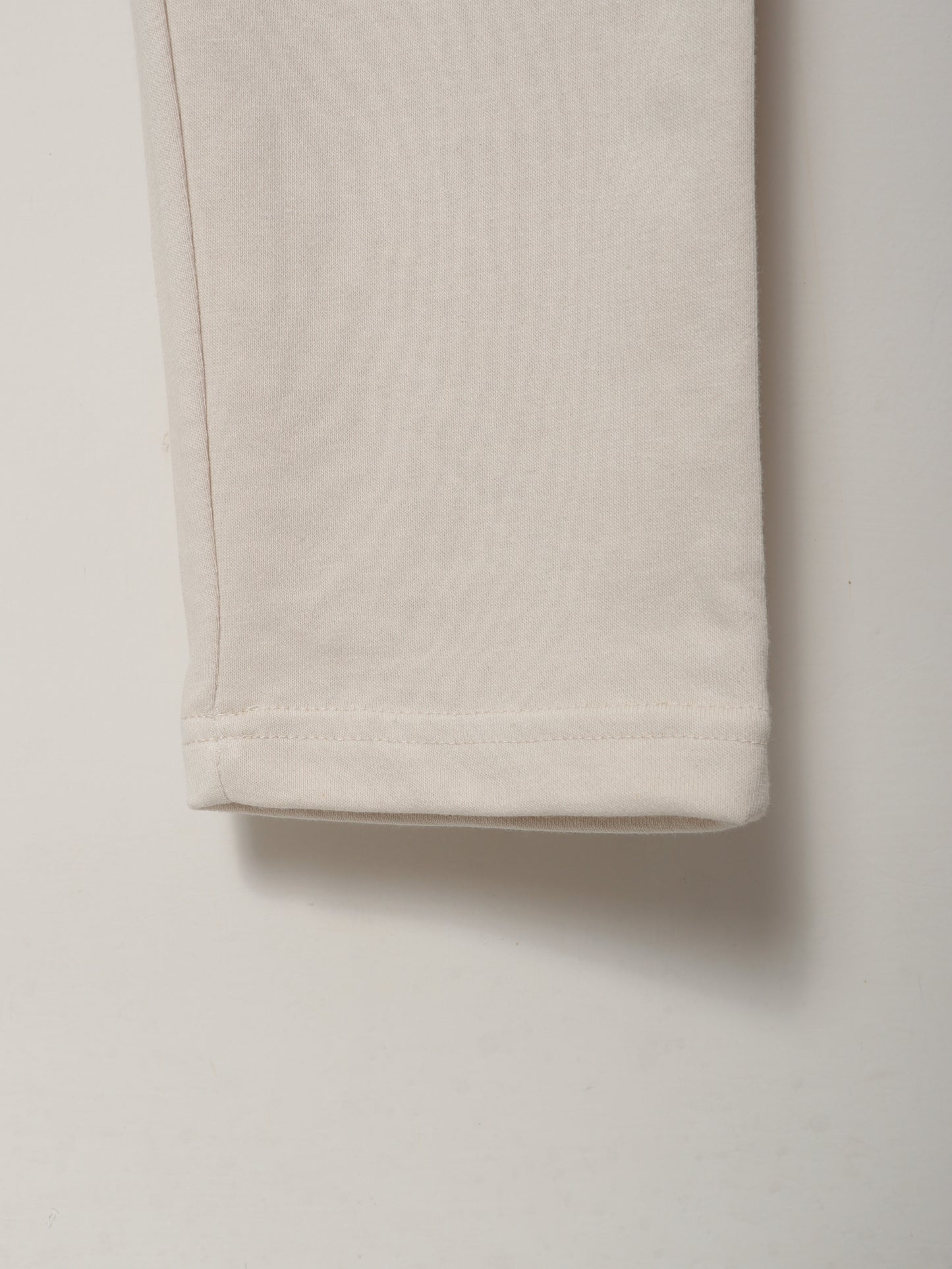 TR329-B- PRLN COTTON TERRY BACK POCKET TROUSER "VANILLA WHITE"