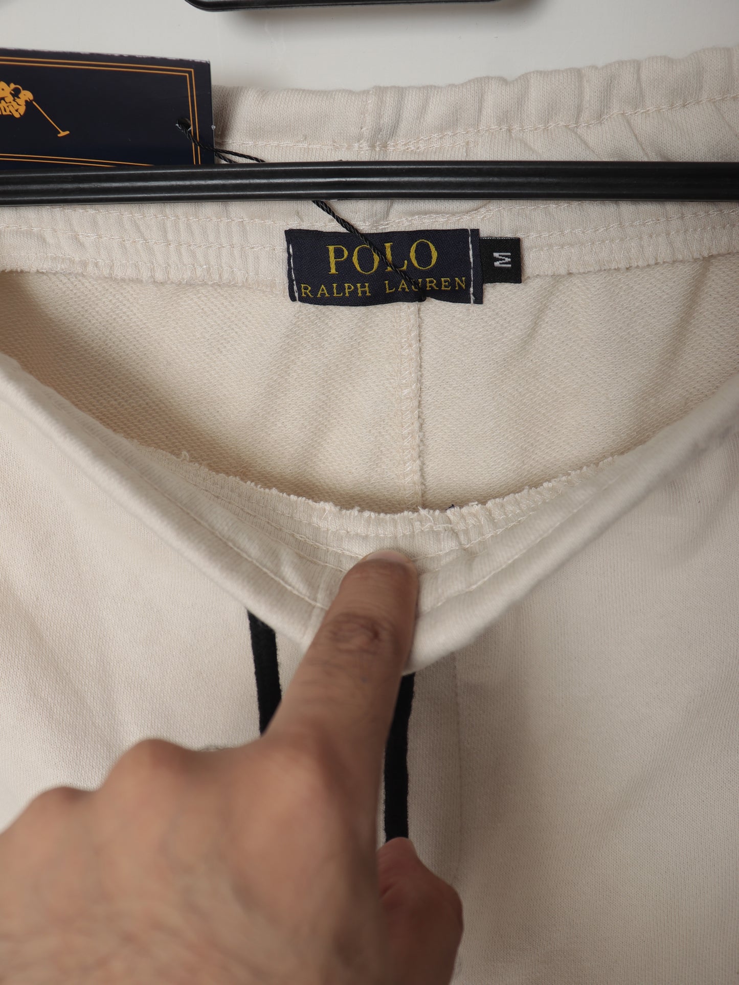 TR329-B- PRLN COTTON TERRY BACK POCKET TROUSER "VANILLA WHITE"