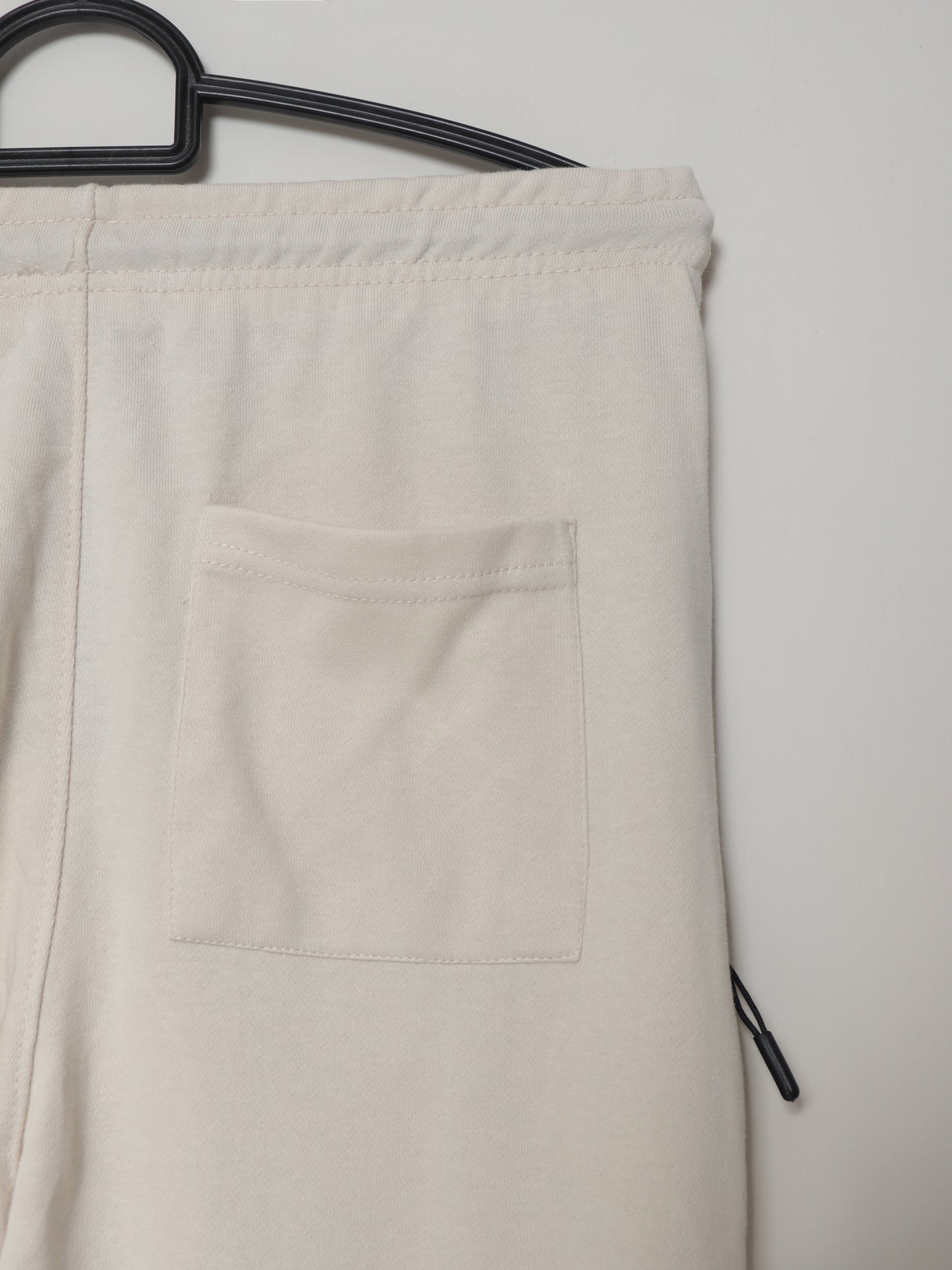 TR329-B- PRLN COTTON TERRY BACK POCKET TROUSER "VANILLA WHITE"