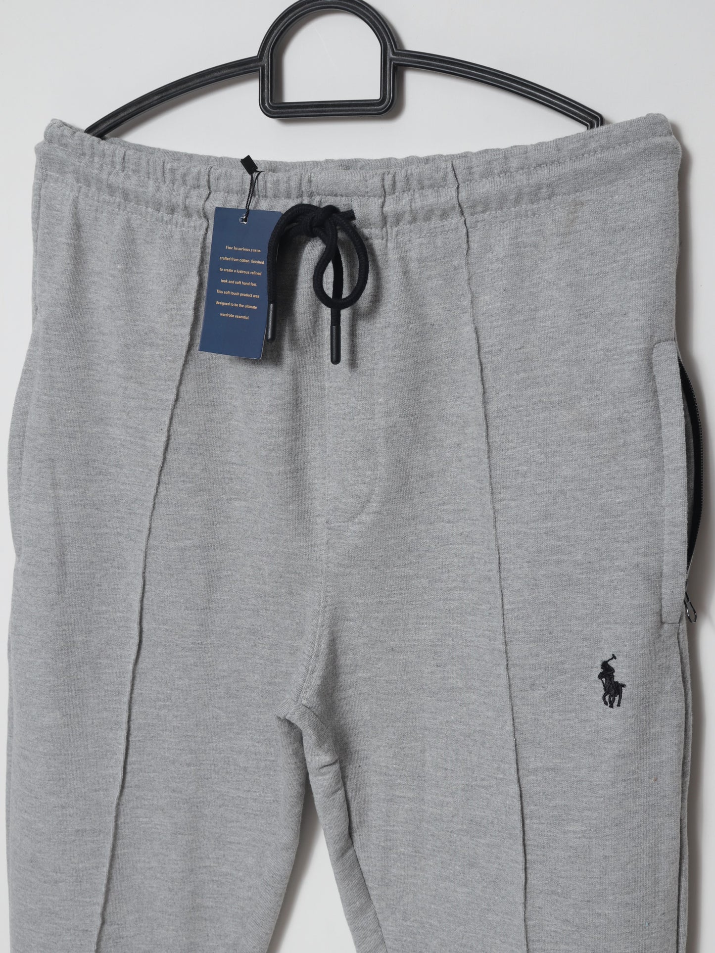 TR329.2- PRLN STRIPE 100% COTTON PREMIUM TROUSER "GREY"
