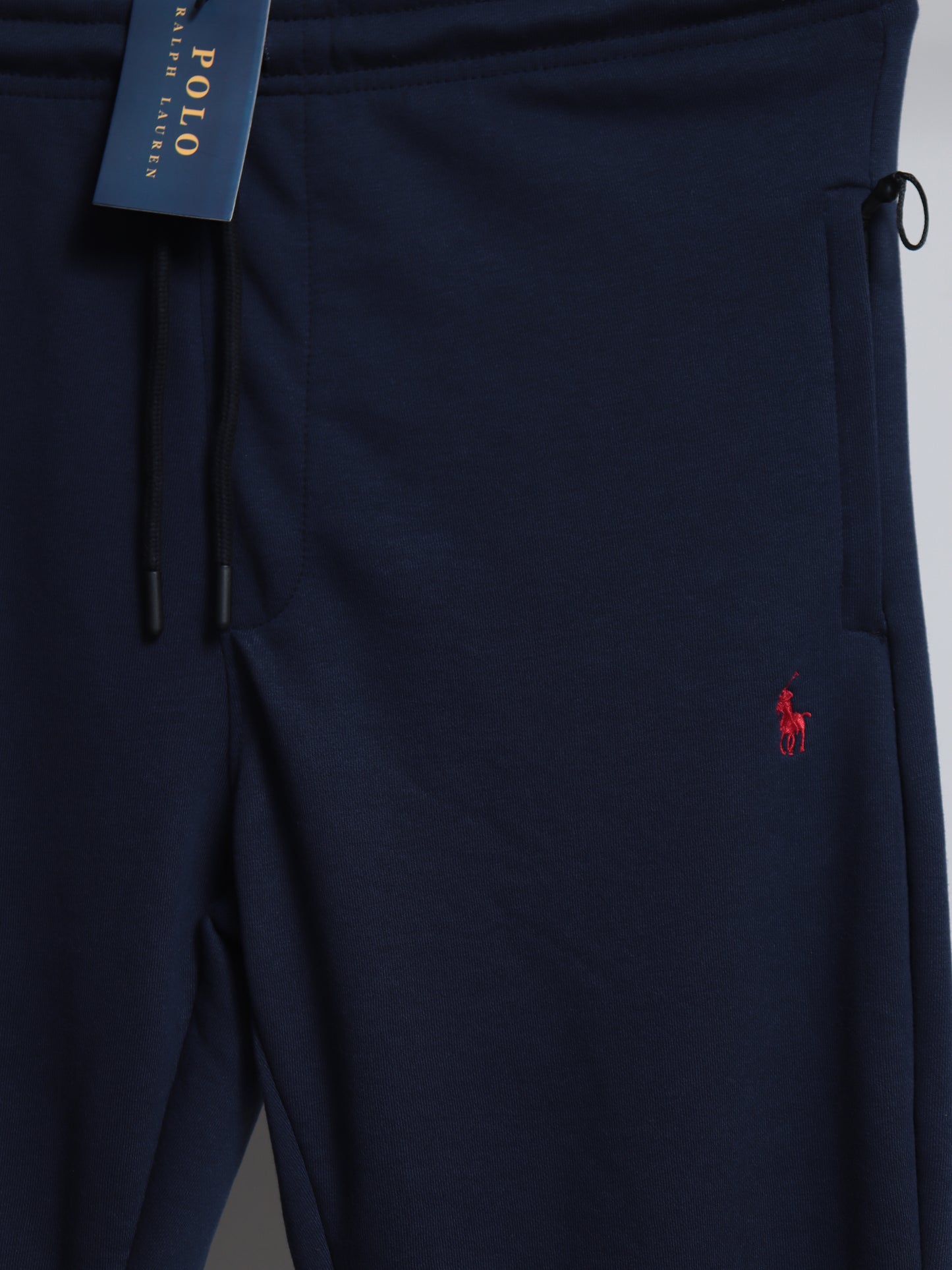 TR329-B- PRLN COTTON TERRY BACK POCKET TROUSER "NEW NAVY"