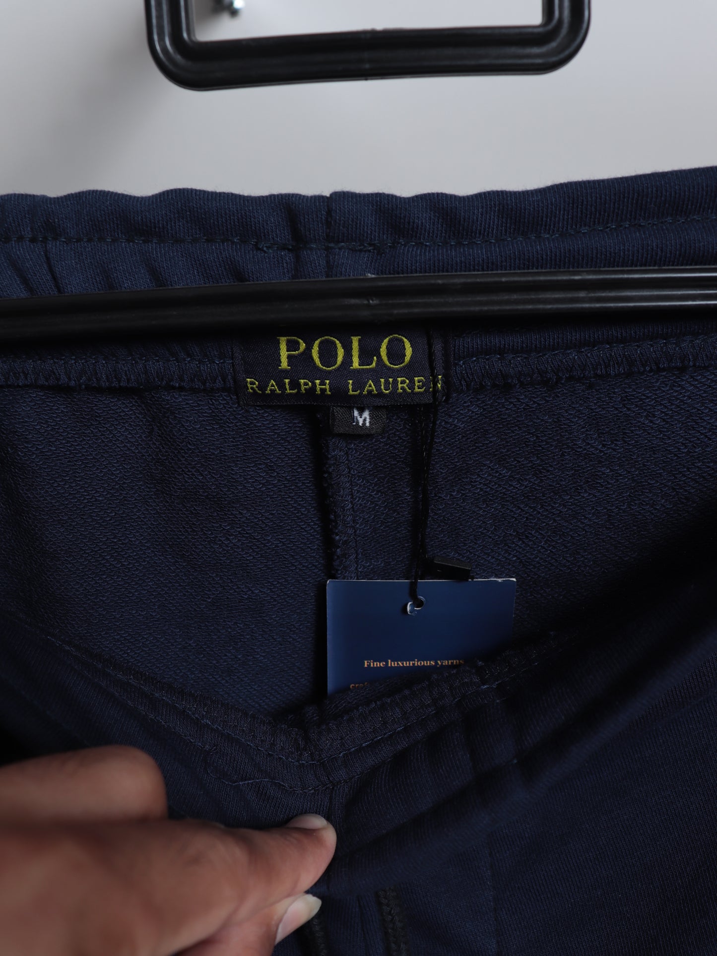TR329-B- PRLN COTTON TERRY BACK POCKET TROUSER "NEW NAVY"