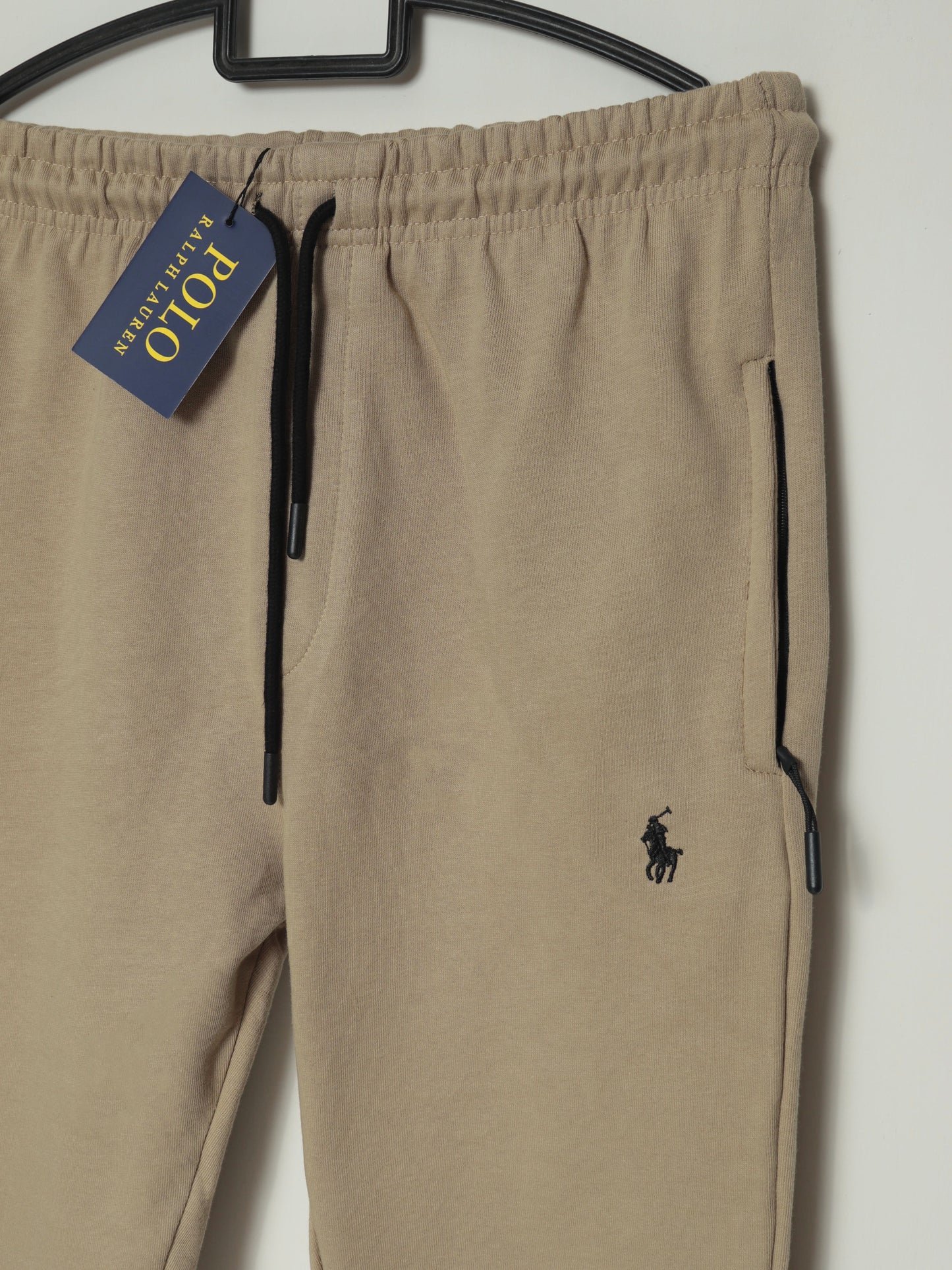 TR329-B- PRLN COTTON TERRY BACK POCKET TROUSER "KHAKI"