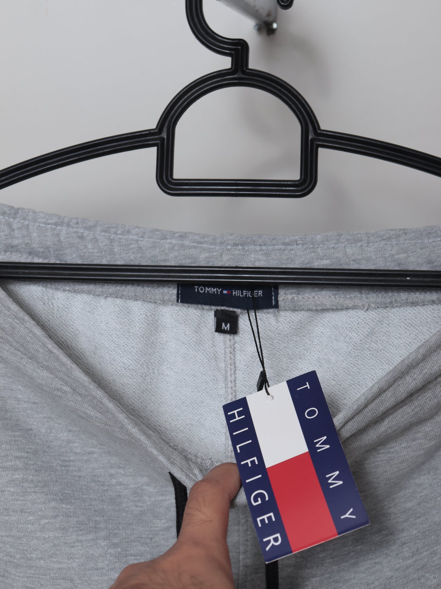 TR330- HLFGR PURE COTTON BACK POCKET TROUSER "HEATHER GREY"