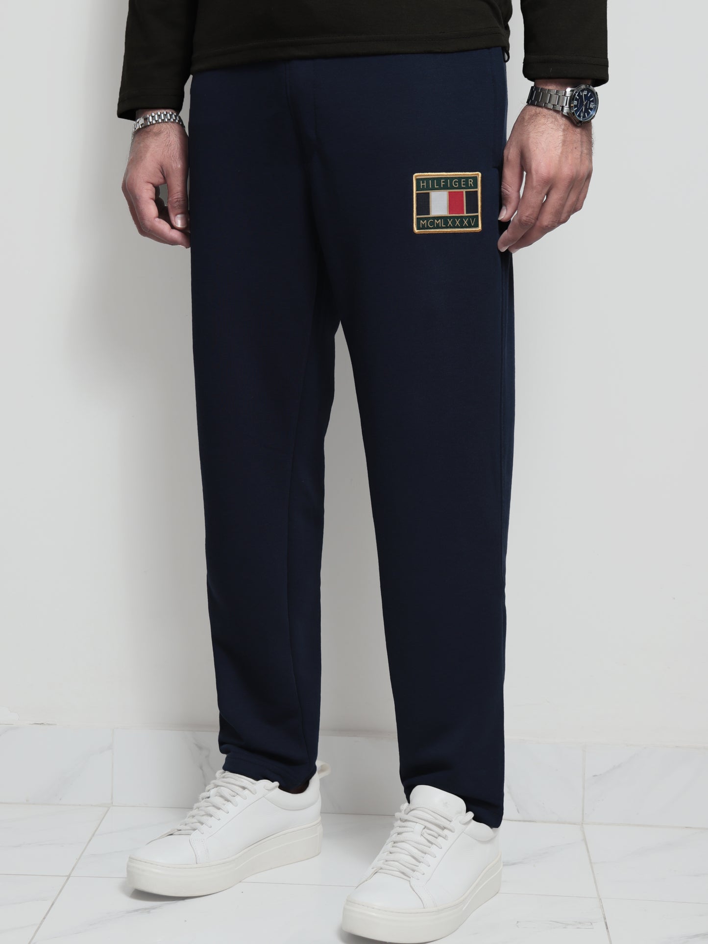 TR330- HLFGR 100% COTTON TERRY PREMIUM TROUSER "NAVY"