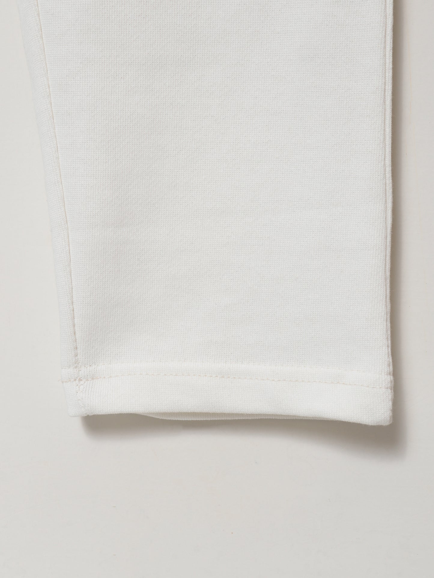 TR337-TMY PURE COTTON TERRY BACK POCKET TROUSER "EGG WHITE"