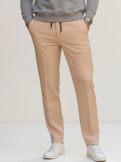 TR339- ZRA FRONT STRIPE 3 POCKET COTTON TROUSER "AMBER"