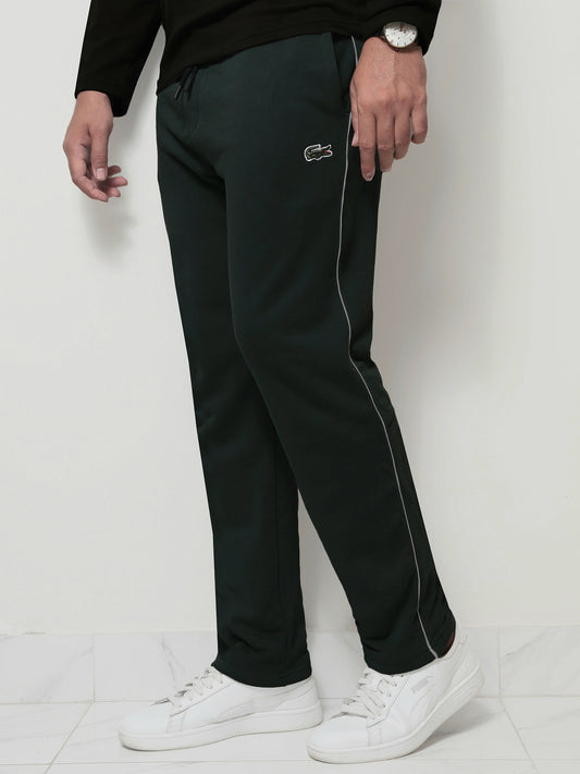 TR328-P- LCSTE 100% COTTON TERRY PIPING TROUSER "DARK GREEN"