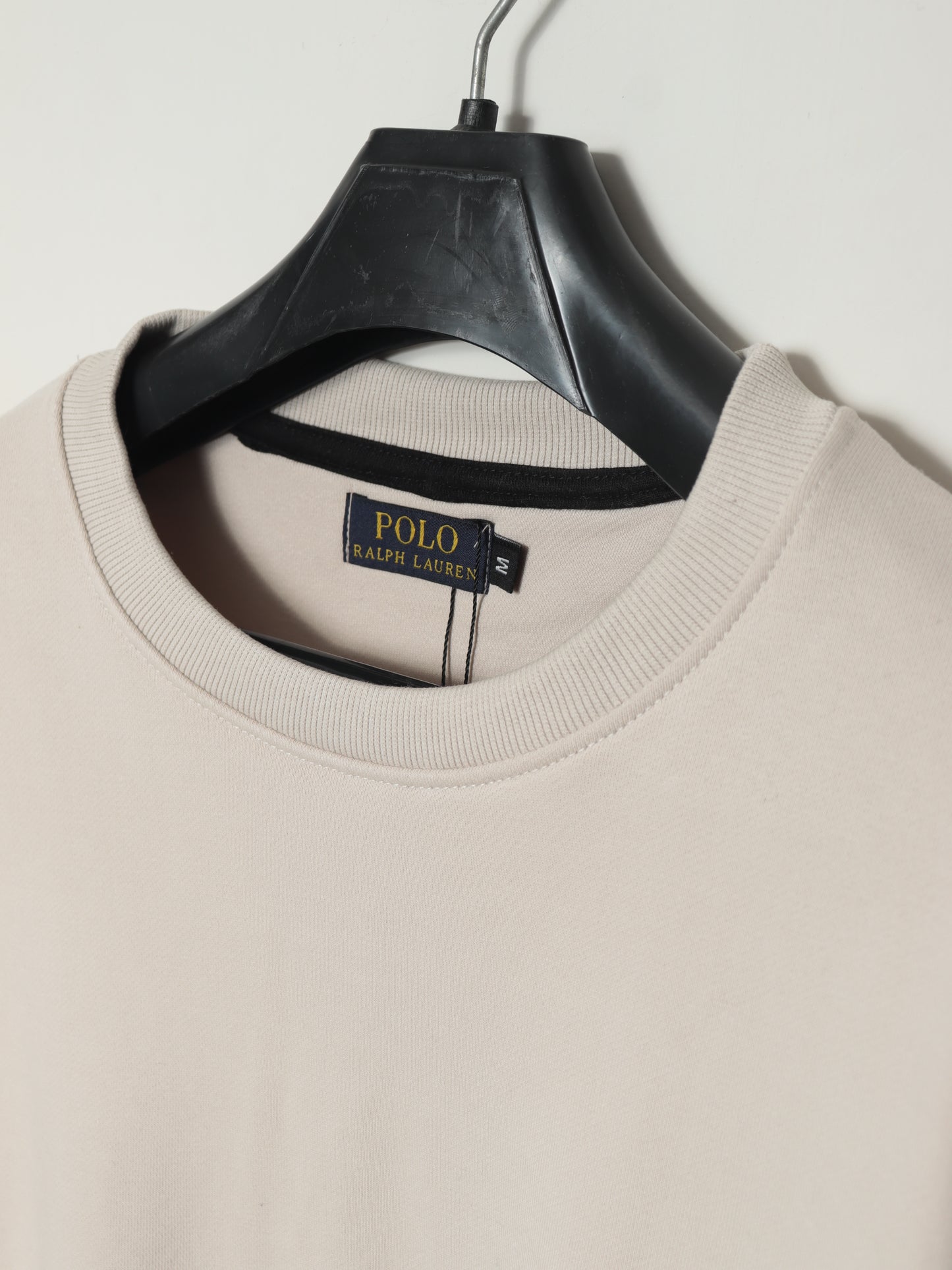 SS402- PRLN PURE COTTON DROP SHOULDER SWEATSHIRT "IVORY CREAM"