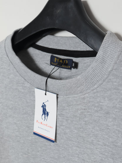 SS402- PRLN PURE COTTON DROP SHOULDER SWEATSHIRT "HEATHER GREY"