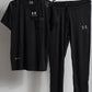 BL-TRSU602- UNARM DRI-FIT SUMMER TRACKSUIT 'BLACK'