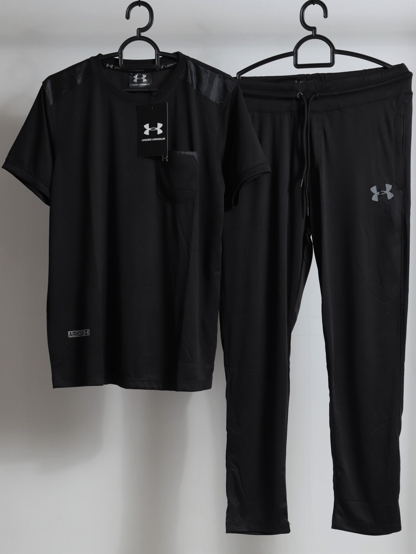 BL-TRSU602- UNARM DRI-FIT SUMMER TRACKSUIT 'BLACK'