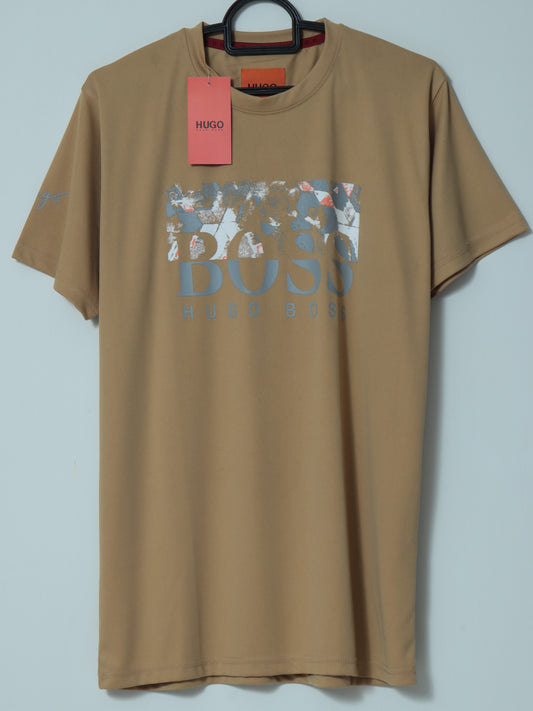 BL-TS.111- HGOBSS DRY FIT PREMIUM T SHIRT "DUST CAMEL"