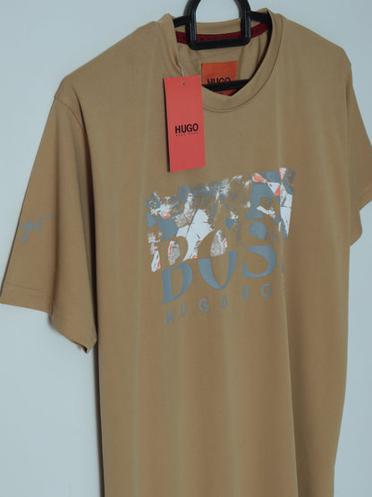 BL-TS.111- HGOBSS DRY FIT PREMIUM T SHIRT "DUST CAMEL"