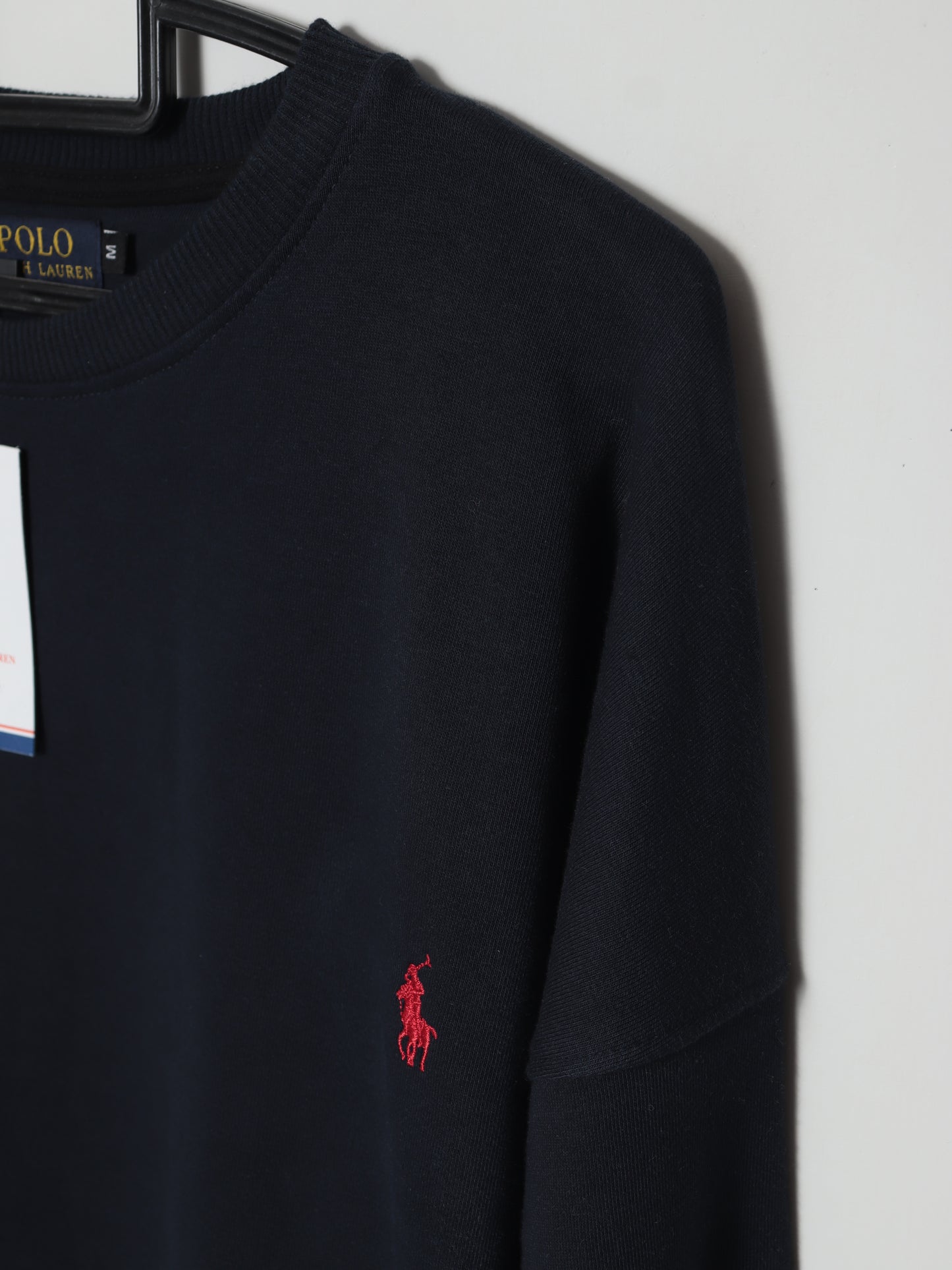 SS402- PRLN PURE COTTON DROP SHOULDER SWEATSHIRT "NAVY"