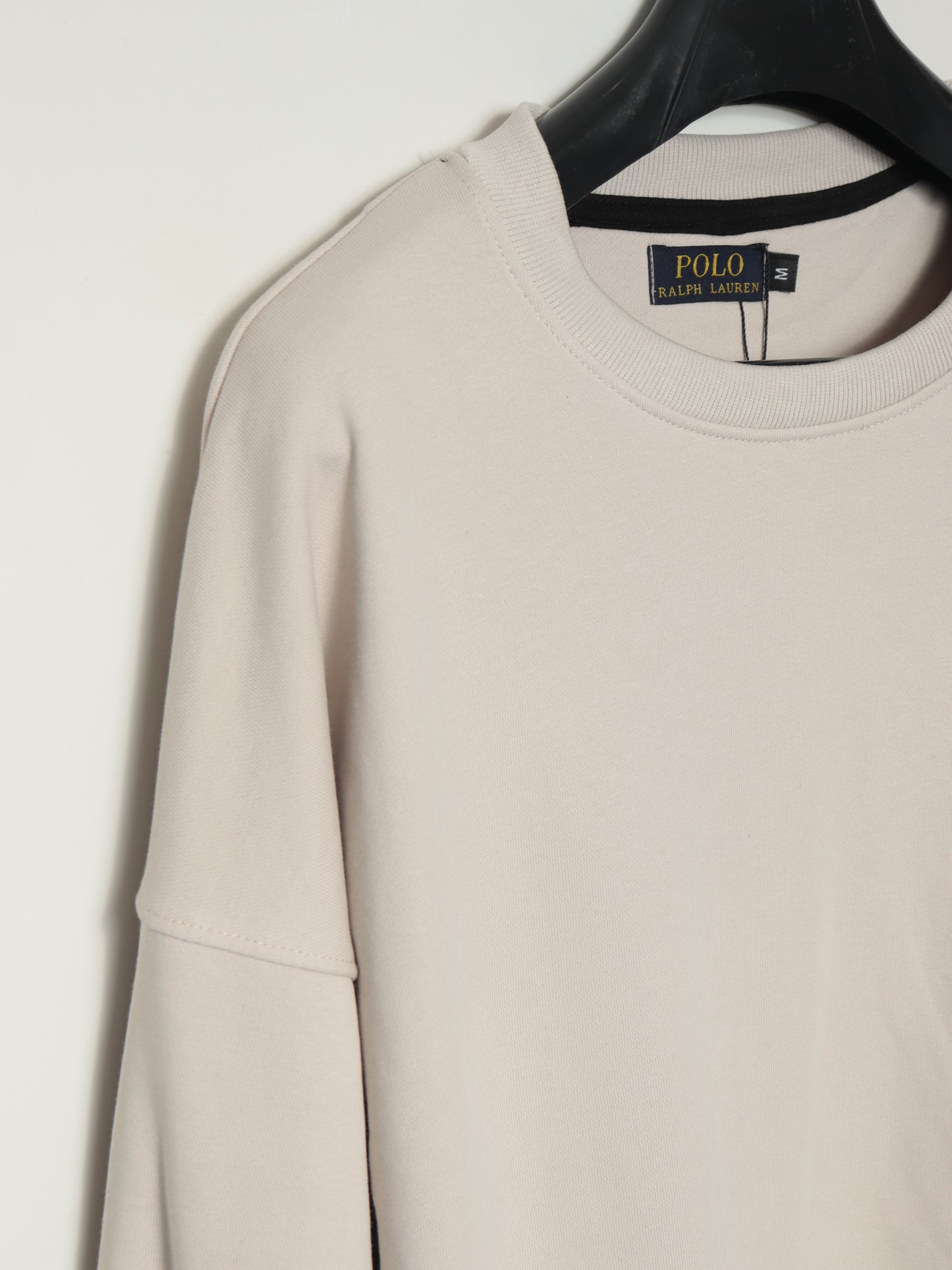 SS402- PRLN PURE COTTON DROP SHOULDER SWEATSHIRT "IVORY CREAM"