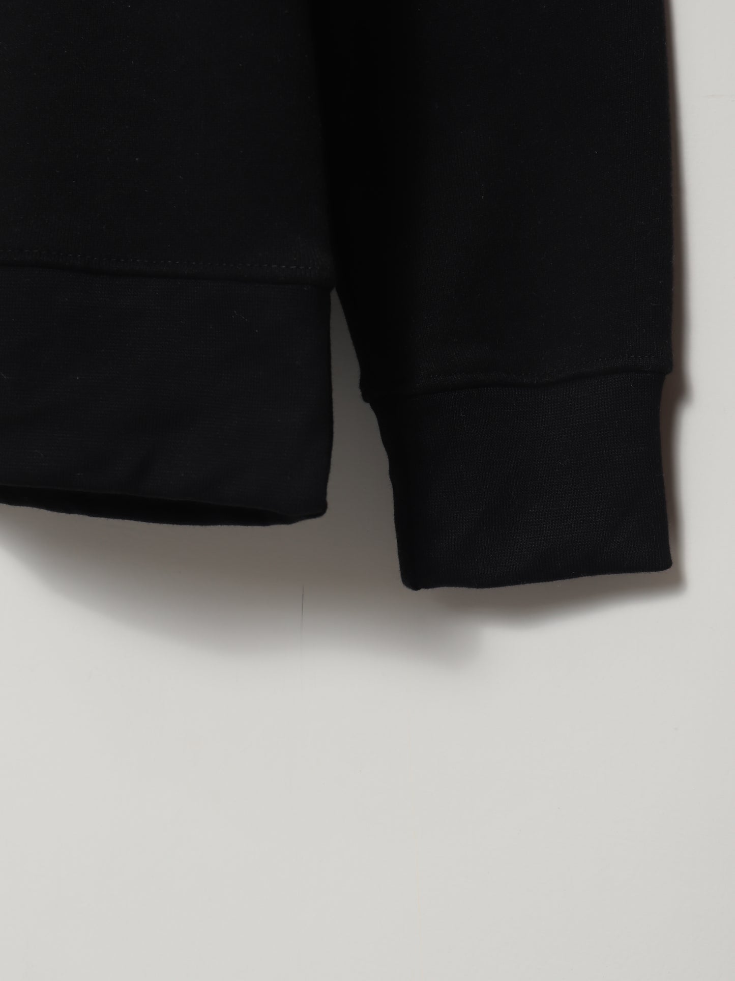SS402- PRLN PURE COTTON DROP SHOULDER SWEATSHIRT "BLACK"