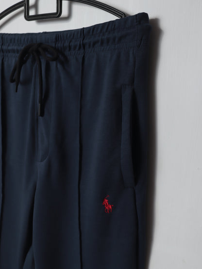 TR329.4- PRLN STRIPE PC COTTON INTERLOCK TROUSER "NAVY"