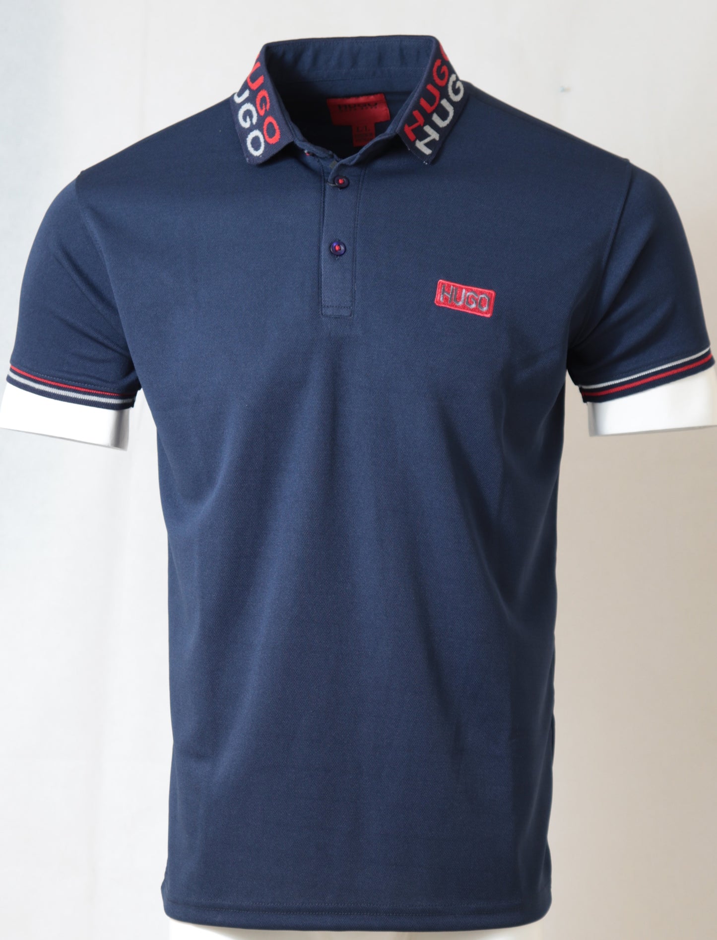 BL-PL.201- HGOBSS PREMIUM DRI FIT POLO "NAVY"