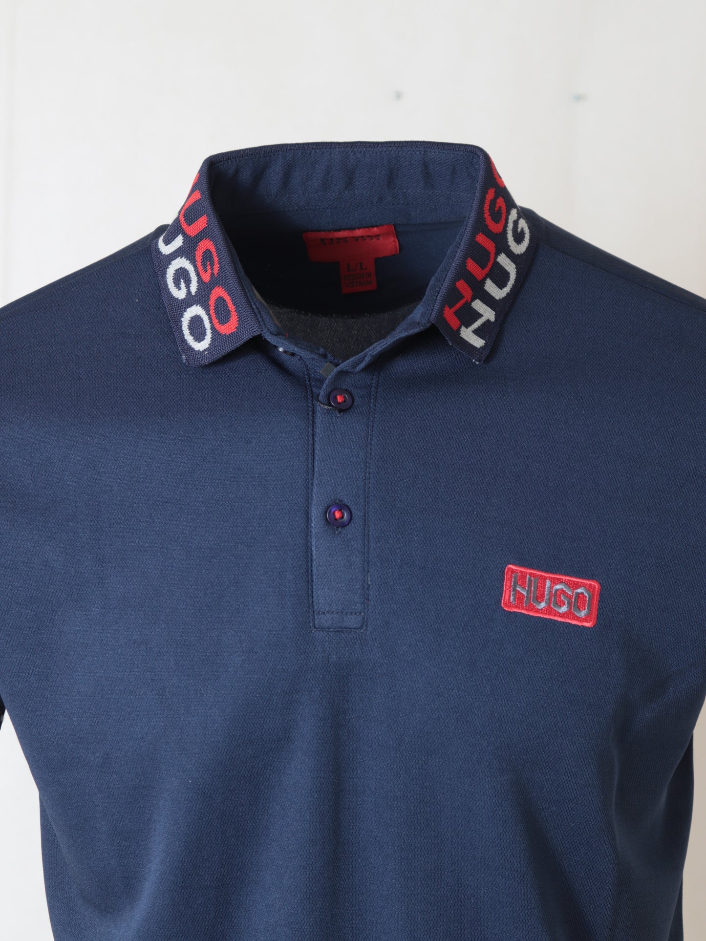 BL-PL.201- HGOBSS PREMIUM DRI FIT POLO "NAVY"