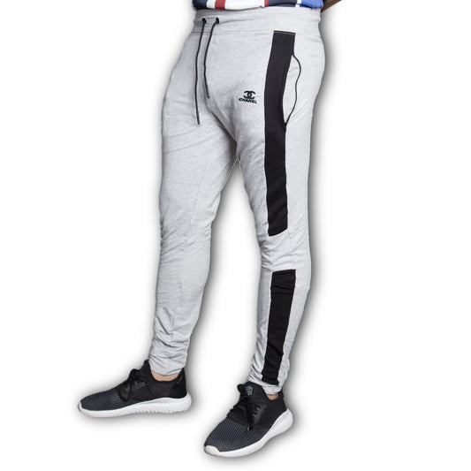 TR319-CHNL ZIP POCKET TERRY TROUSER "GREY"