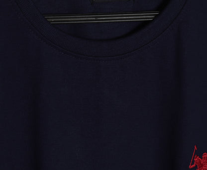 CTS5- U.S.P RELAX FIT PREMIUM COTTON T SHIRT "NAVY"