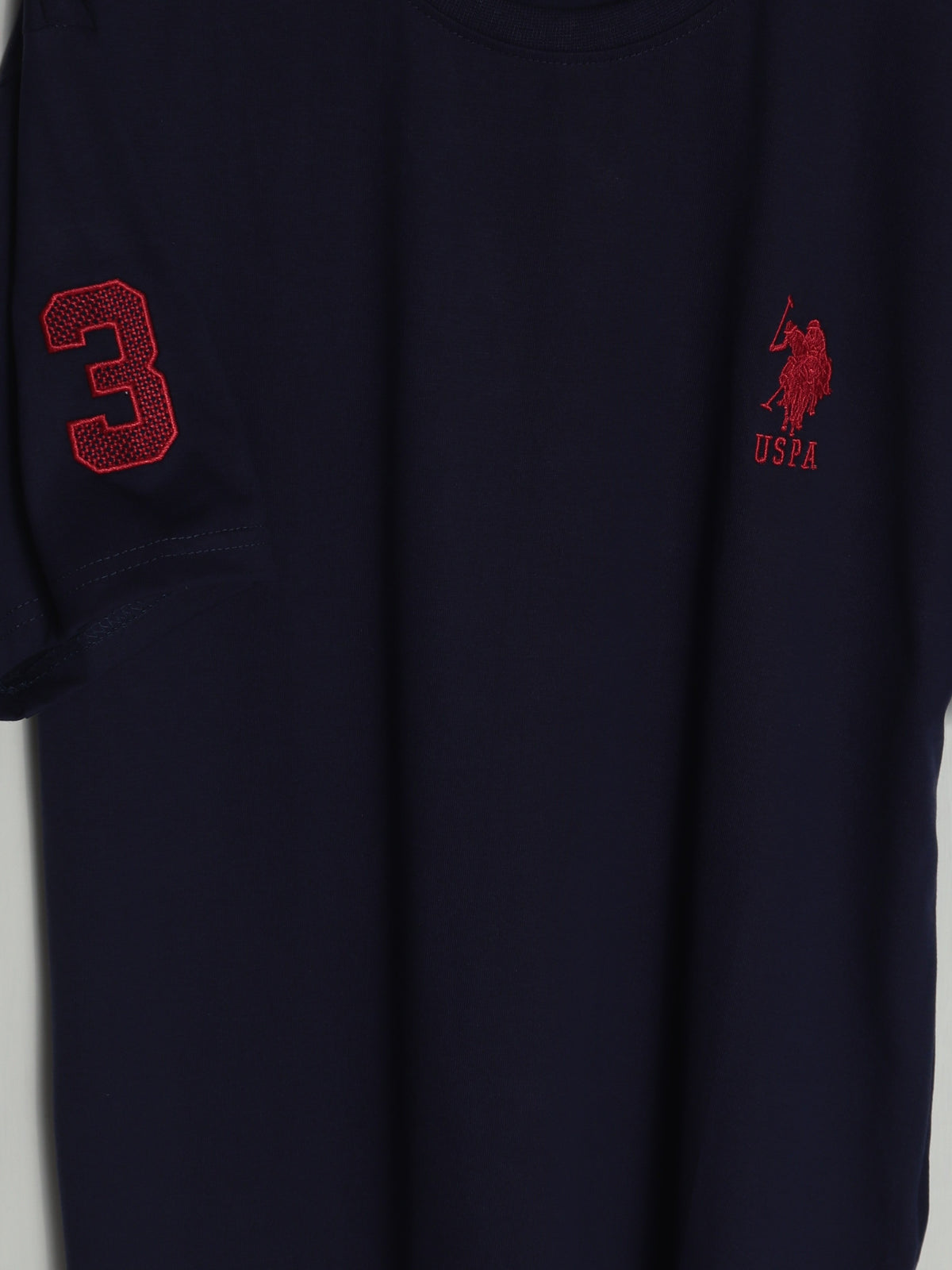 CTS5- U.S.P RELAX FIT PREMIUM COTTON T SHIRT "NAVY"