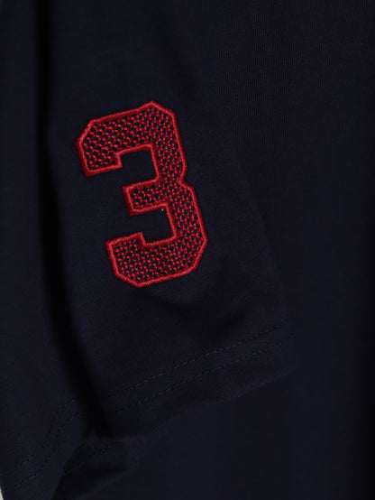 CTS5- U.S.P RELAX FIT PREMIUM COTTON T SHIRT "NAVY"
