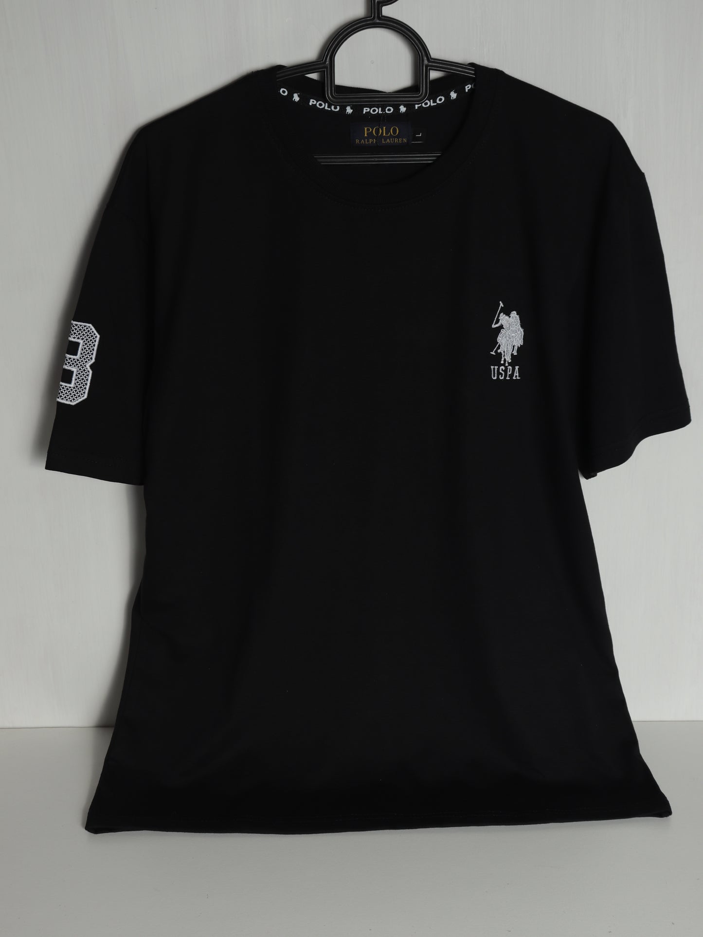 CTS5- U.S.P RELAX FIT PREMIUM COTTON T SHIRT "BLACK"