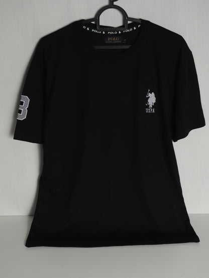 CTS5- U.S.P RELAX FIT PREMIUM COTTON T SHIRT "BLACK"