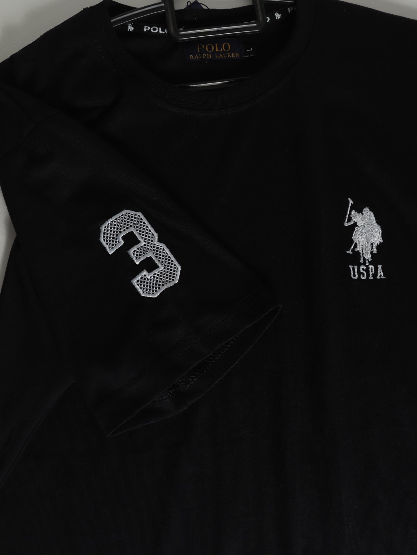 CTS5- U.S.P RELAX FIT PREMIUM COTTON T SHIRT "BLACK"