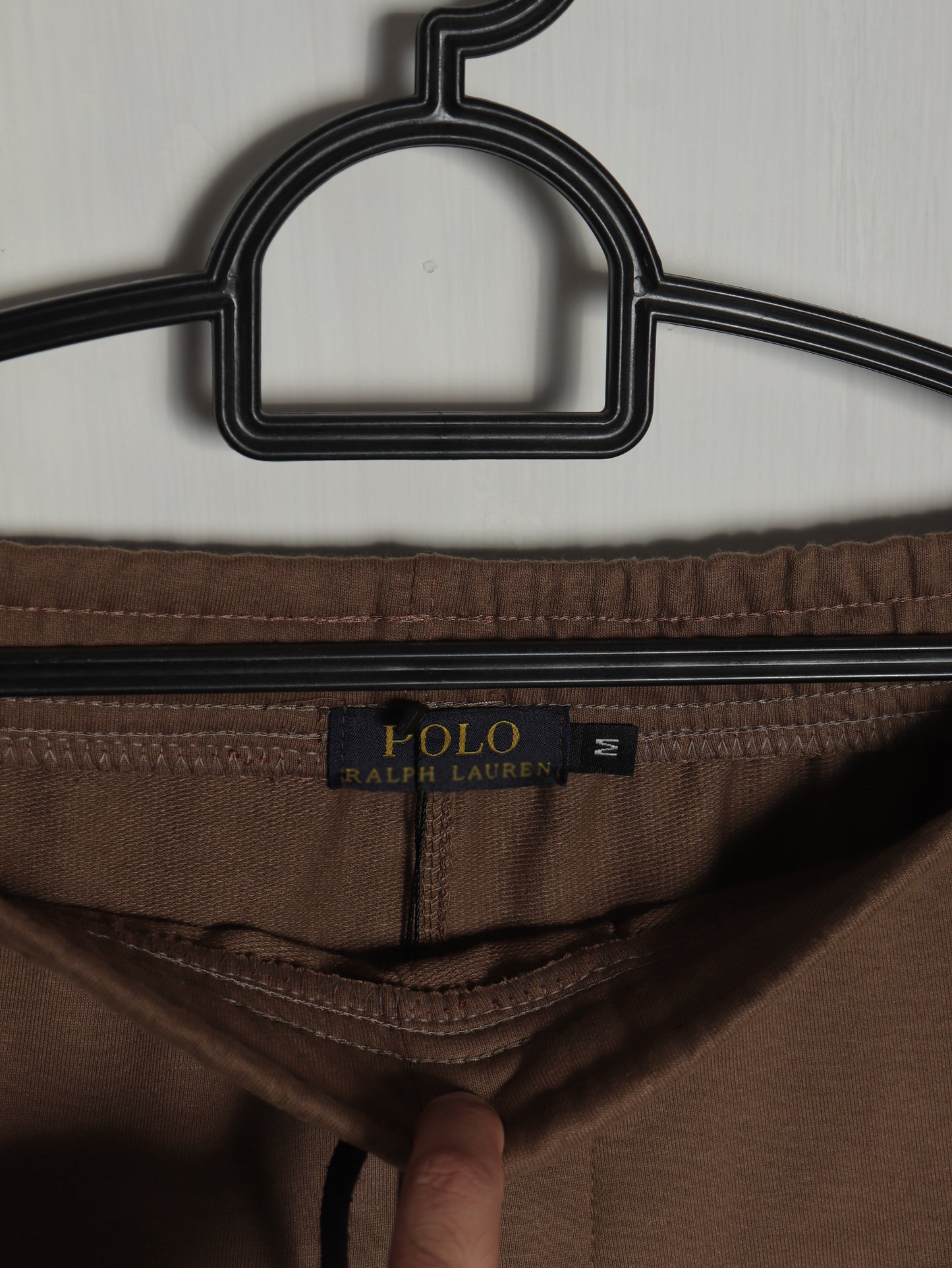TR329-B- PRLN COTTON TERRY BACK POCKET TROUSER "MID BROWN"
